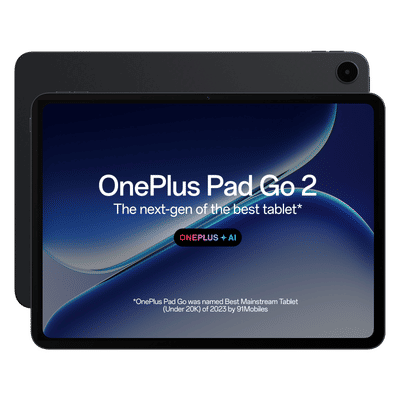 OnePlus Pad Go 2 Wi-Fi Android Tablet (12.1 Inch, 8GB RAM, 128GB ROM, Shadow Black)