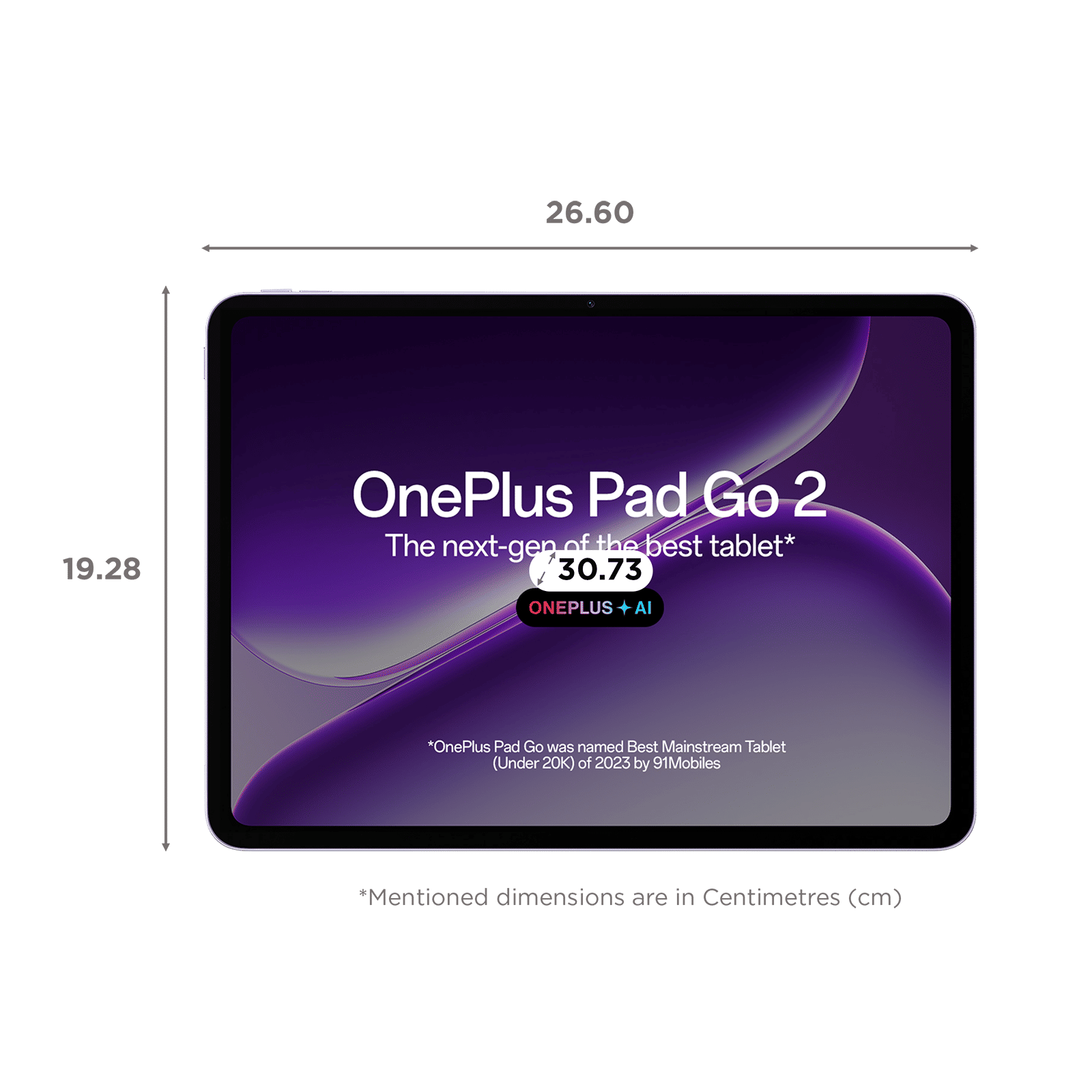 OnePlus Pad Go 2 Wi-Fi Android Tablet (12.1 Inch, 8GB RAM, 128GB ROM, Lavender Drift)_2