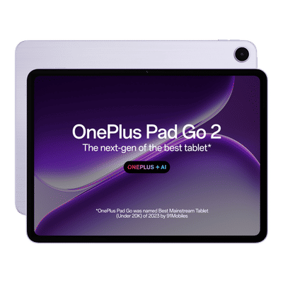 OnePlus Pad Go 2 Wi-Fi Android Tablet (12.1 Inch, 8GB RAM, 256GB ROM, Lavender Drift)