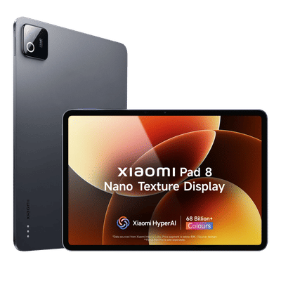 Xiaomi Pad 8 Wi-Fi Android Tablet with Nano Texture Display (11.2 Inch, 12GB RAM, 256GB ROM, Graphite Grey)