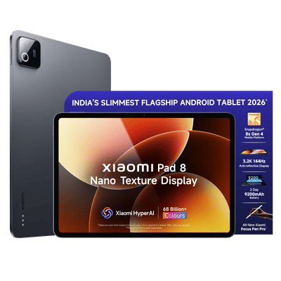 Xiaomi Pad 8 Wi-Fi Android Tablet with Xiaomi Focus Pen Pro (11.2 Inch, 12GB RAM, 256GB ROM, Nano Textured Display, Graphite Grey)