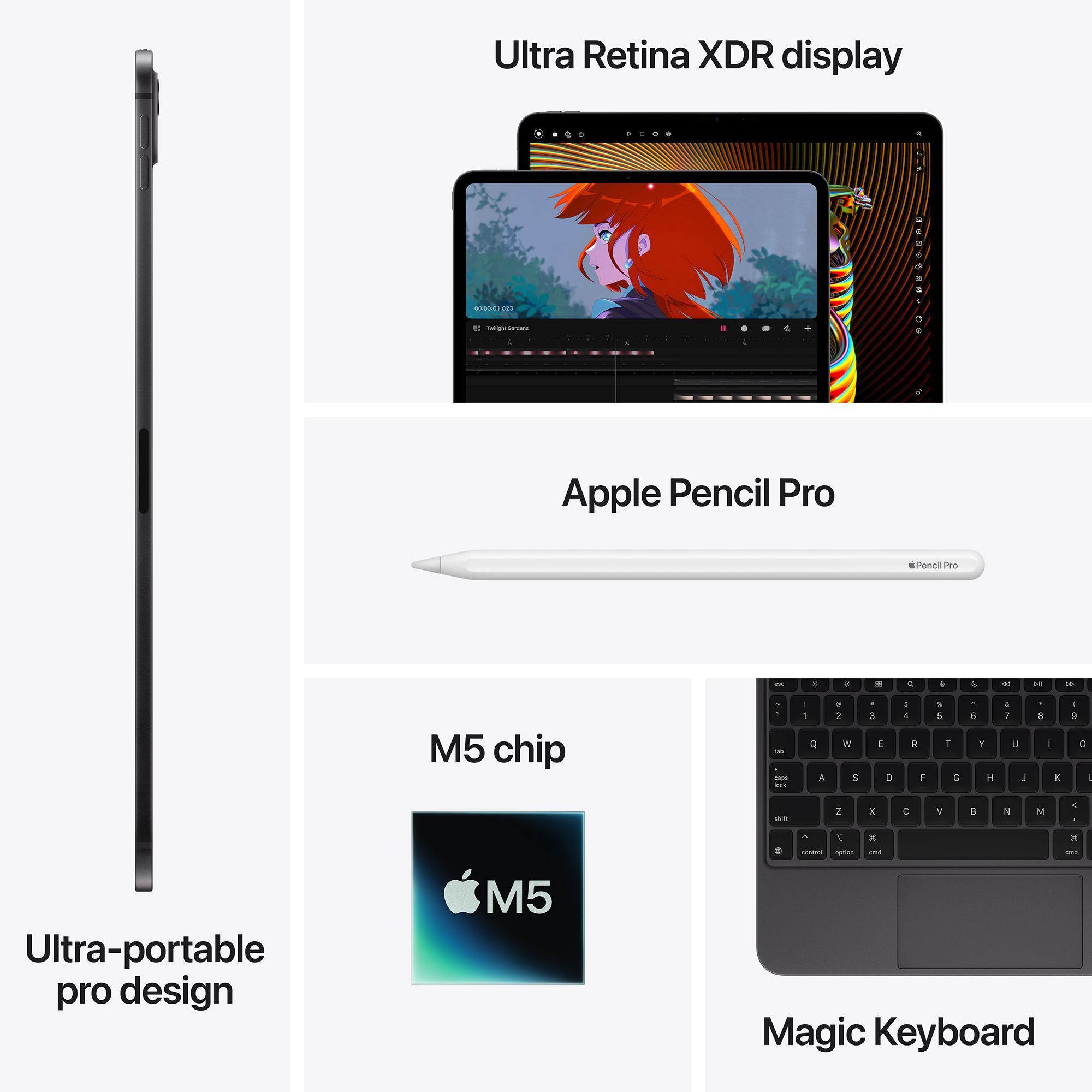 Apple iPad Pro M5 Chip Wi-Fi+5G (11 Inch, 1TB, Space Black, 2026 model) Apple iPad Pro M5 Chip Wi-Fi+5G (11 Inch, 1TB, Space Black, 2026 model)_8