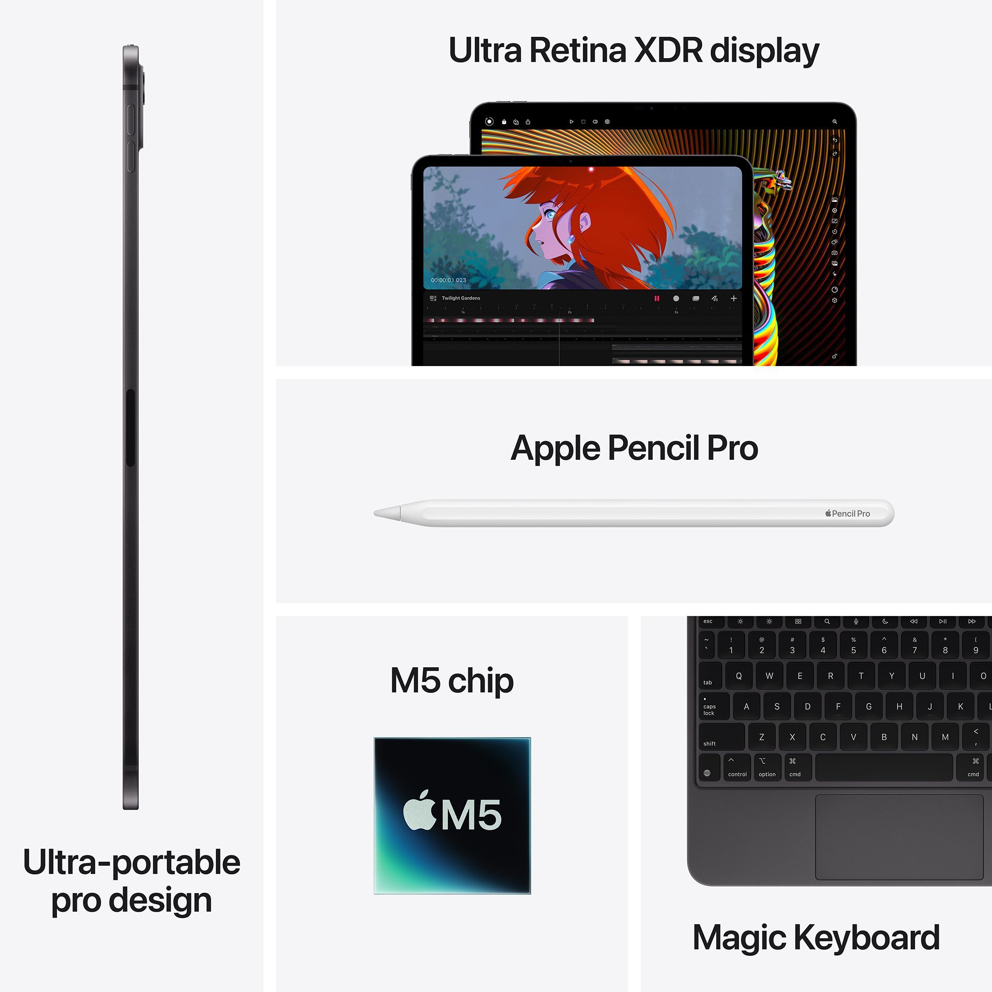 Apple iPad Pro M5 Chip Wi-Fi+5G (13 Inch, 1TB, Space Black, 2026 model) Apple iPad Pro M5 Chip Wi-Fi+5G (13 Inch, 1TB, Space Black, 2026 model)_8