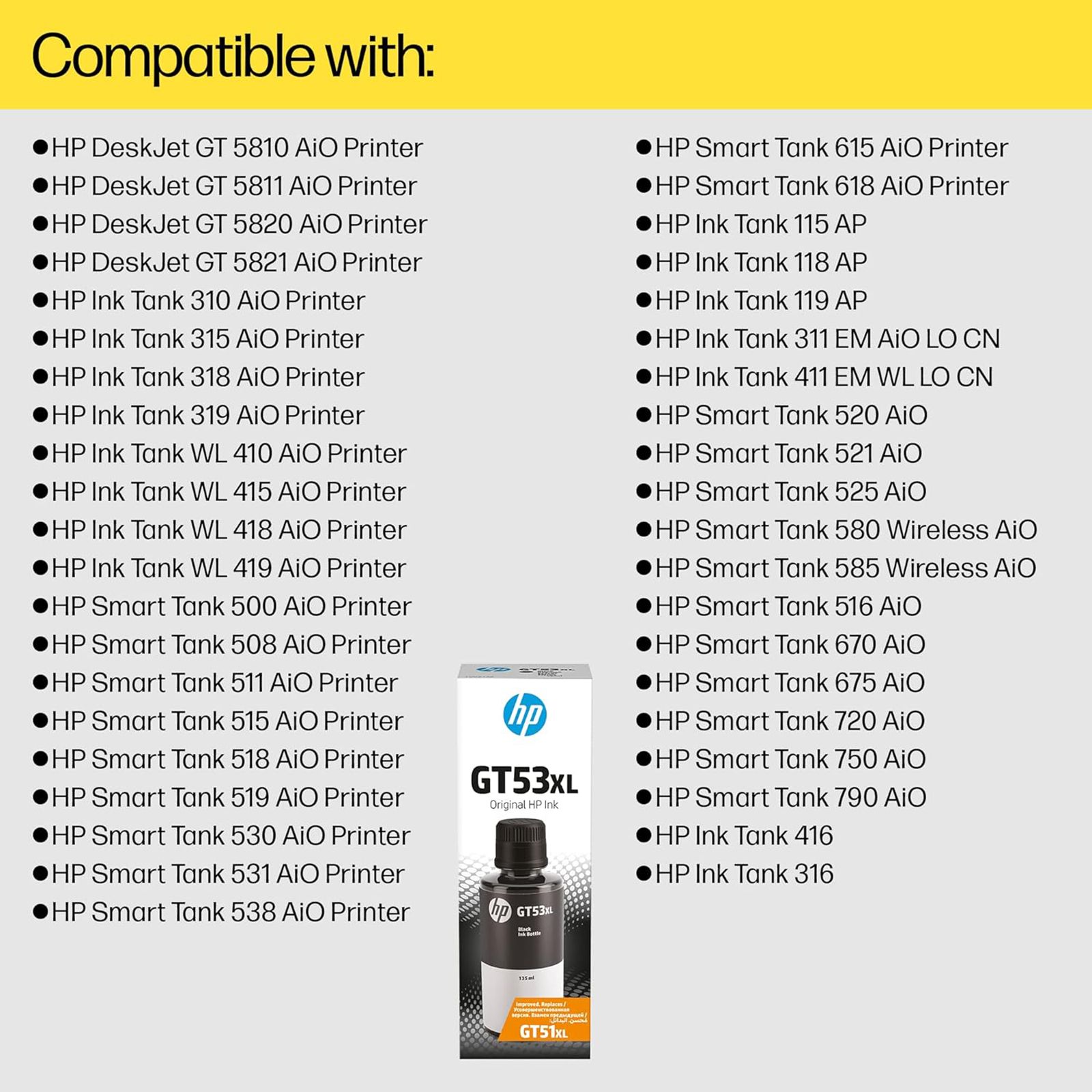 HP GT53XL Original Ink Bottle (135ml, 1VV21AA, Black) HP GT53XL Original Ink Bottle (135ml, 1VV21AA, Black)_4