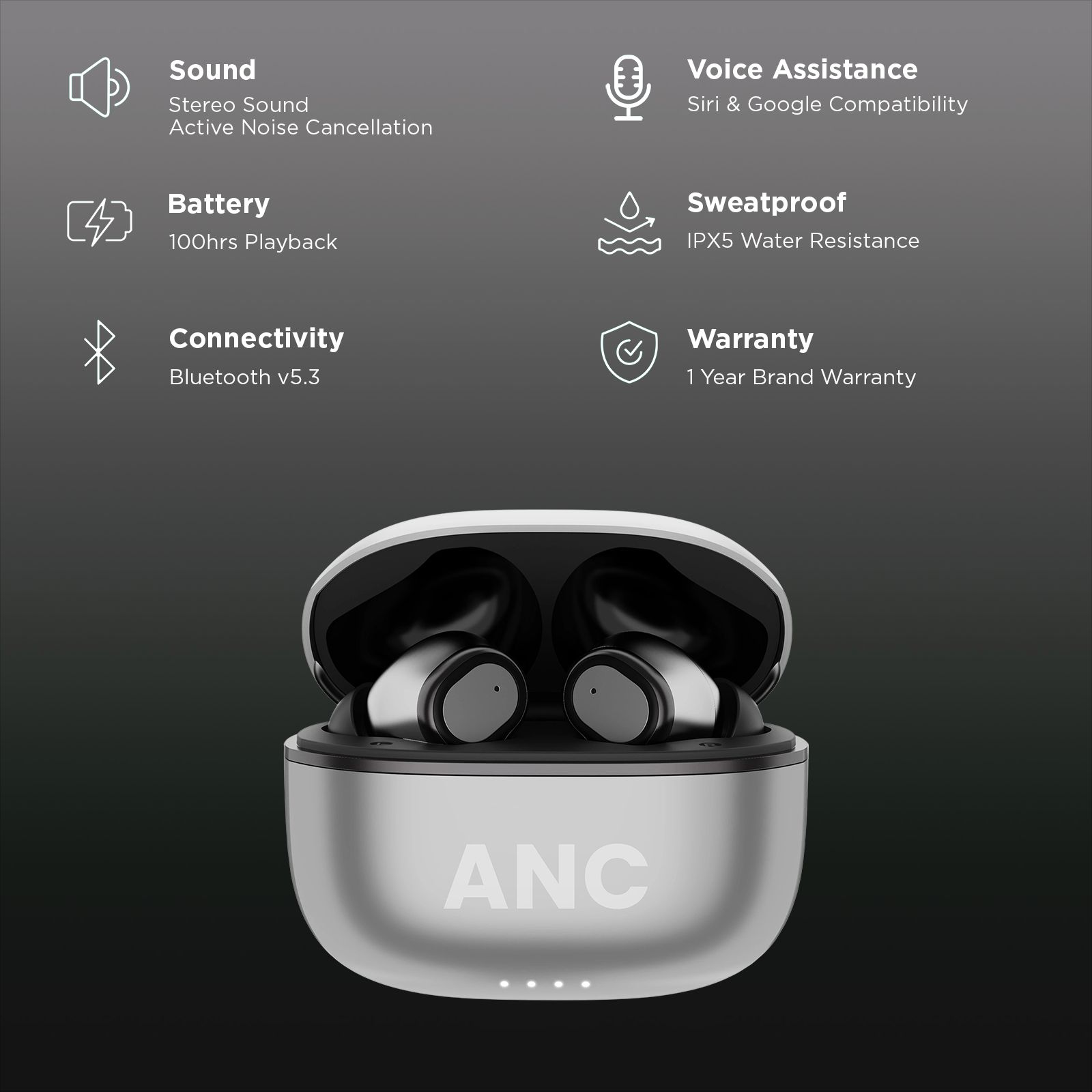 GOBOULT Z40 Ultra TWS Earbuds with Active Noise Cancellation (IPX5 Water Resistant, Dual Device Pairing, Black) GOBOULT Z40 Ultra TWS Earbuds with Active Noise Cancellation (IPX5 Water Resistant, Dual Device Pairing, Black)_2