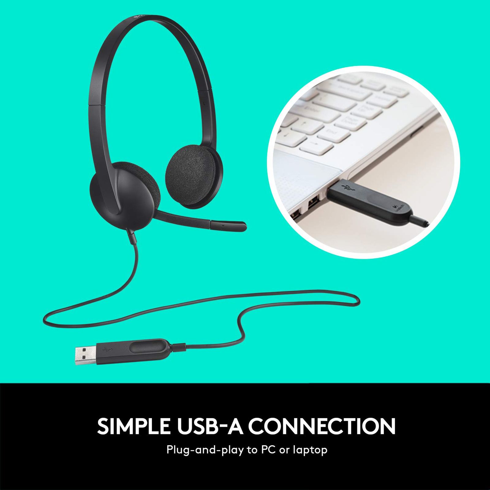 logitech H340 981-000477 Wired Headphone with Mic (On Ear, Black)_10