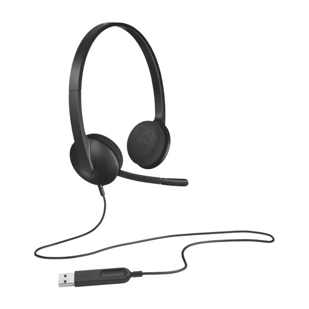 logitech H340 981-000477 Wired Headphone with Mic (On Ear, Black)_5