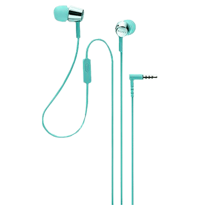 SONY MDR-EX155APLQIN Wired Earphone with Mic (In Ear, Light Blue)