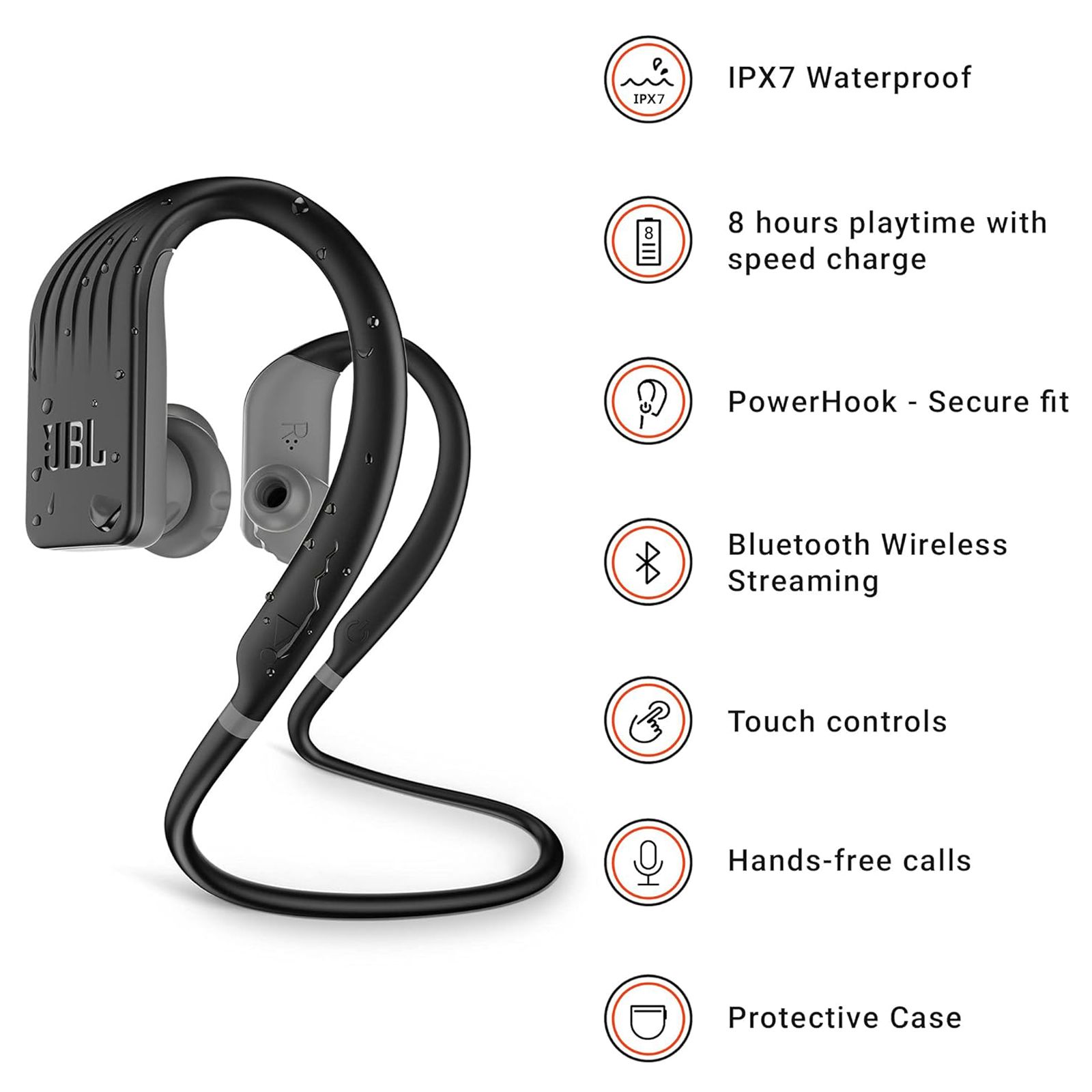 JBL Endurance Jump JBLENDURJUMPBLK Neckband with Active Noise Cancellation (IPX7 Waterproof, Hands Free Call, Black) JBL Endurance Jump JBLENDURJUMPBLK Neckband with Active Noise Cancellation (IPX7 Waterproof, Hands Free Call, Black)_9