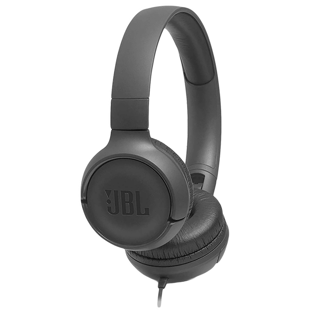 JBL Tune 500 Wired Headphone with Mic (On Ear, Black) JBL Tune 500 Wired Headphone with Mic (On Ear, Black)_1