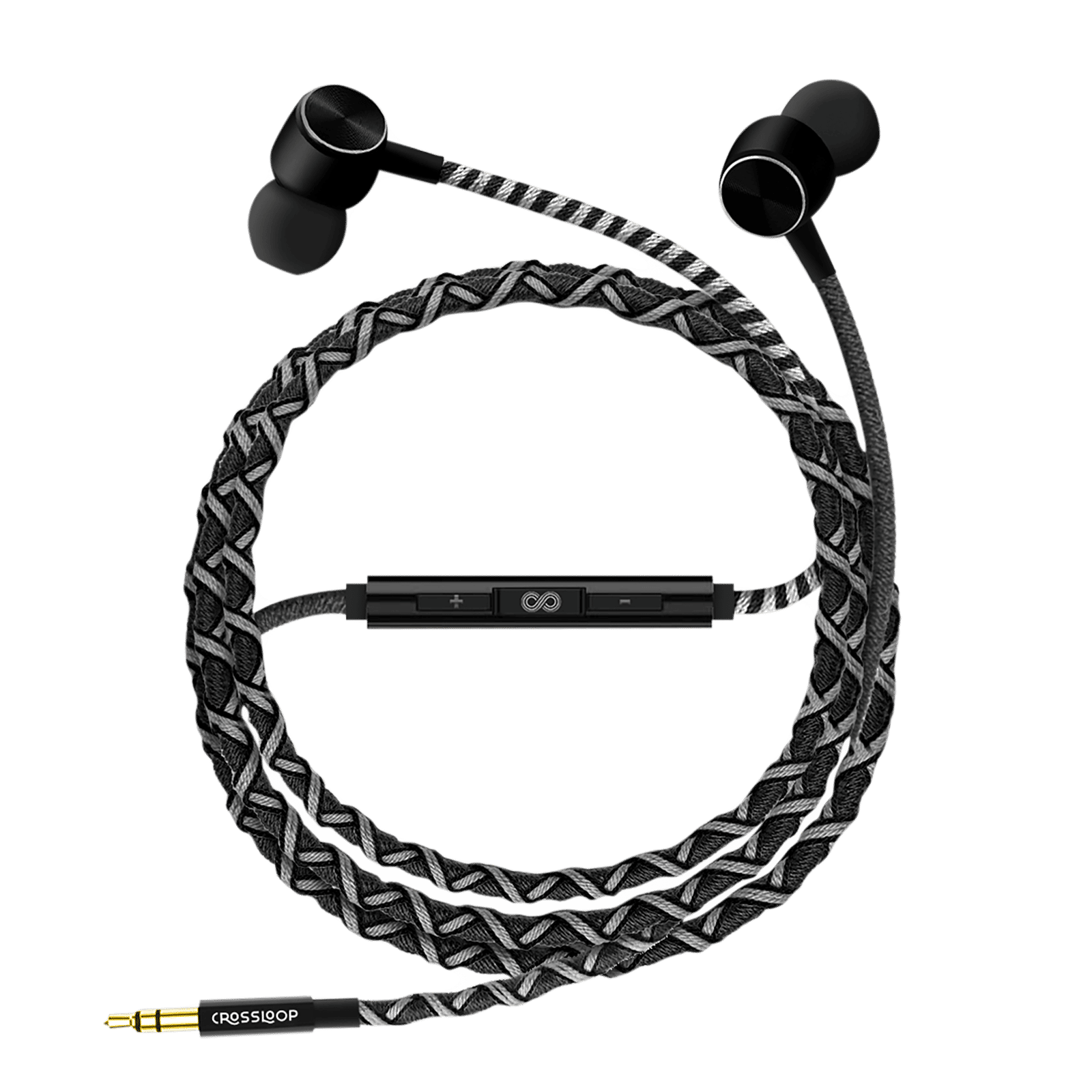 CROSSLOOP Pro Series CSLE011-E Earphone with Mic (In Ear, Black and Grey)_5