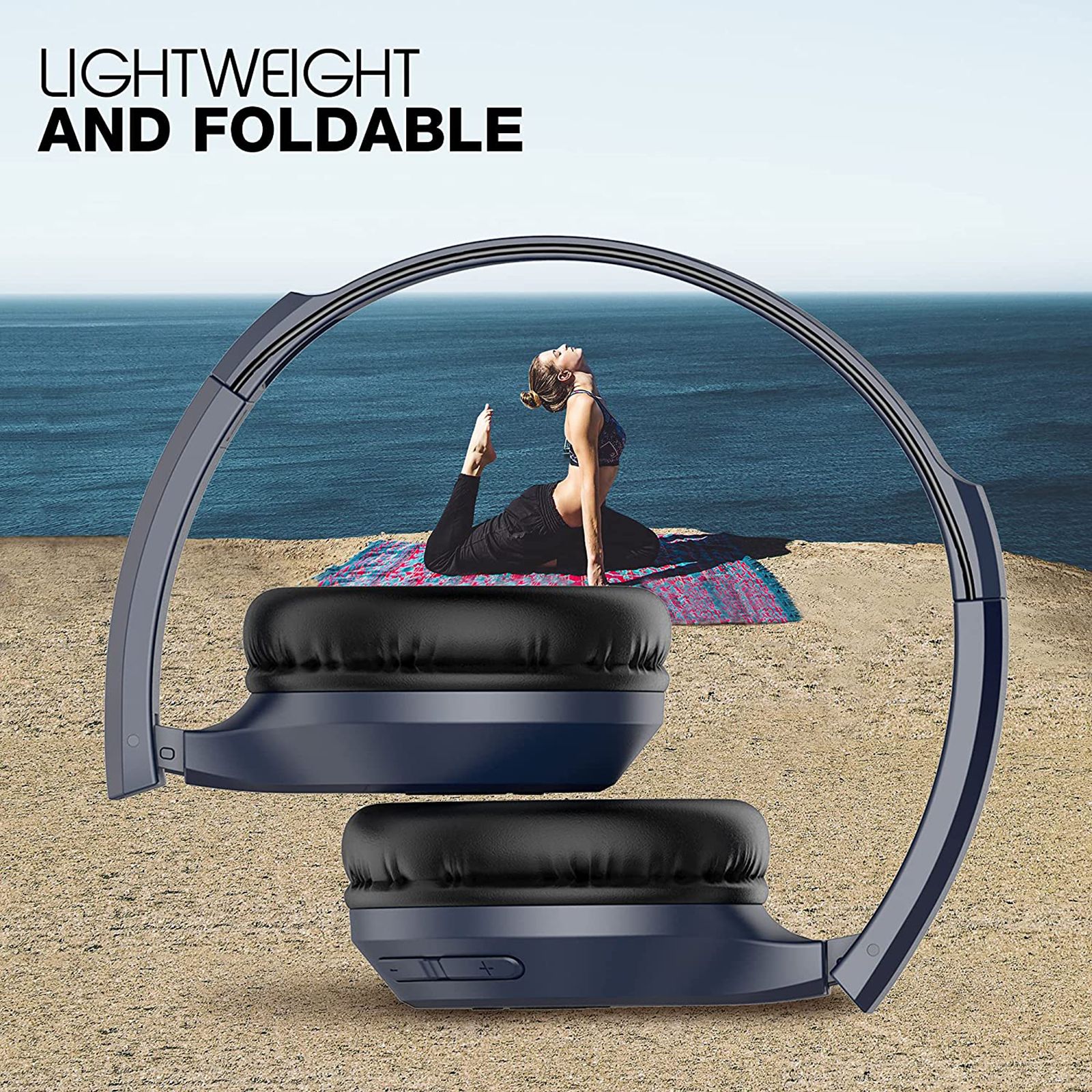 Infinity Tranz Bluetooth Headphone with Mic (Fast Charging, On Ear, Blue)_8