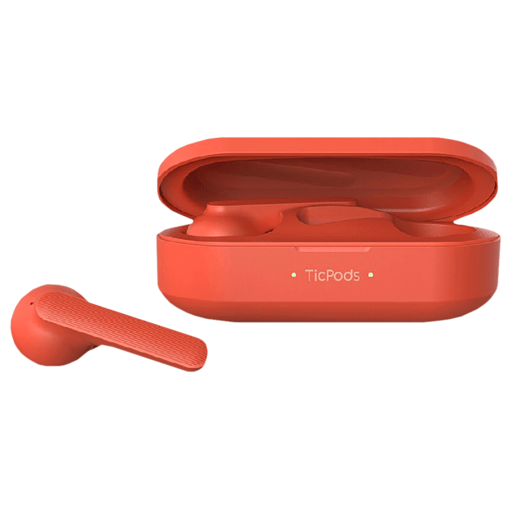 mobvoi Ticpods Free WG72016-L TWS Earbuds with Noise Isolation (Water Resistant, Upto 20 Hours Playback, Red)_5