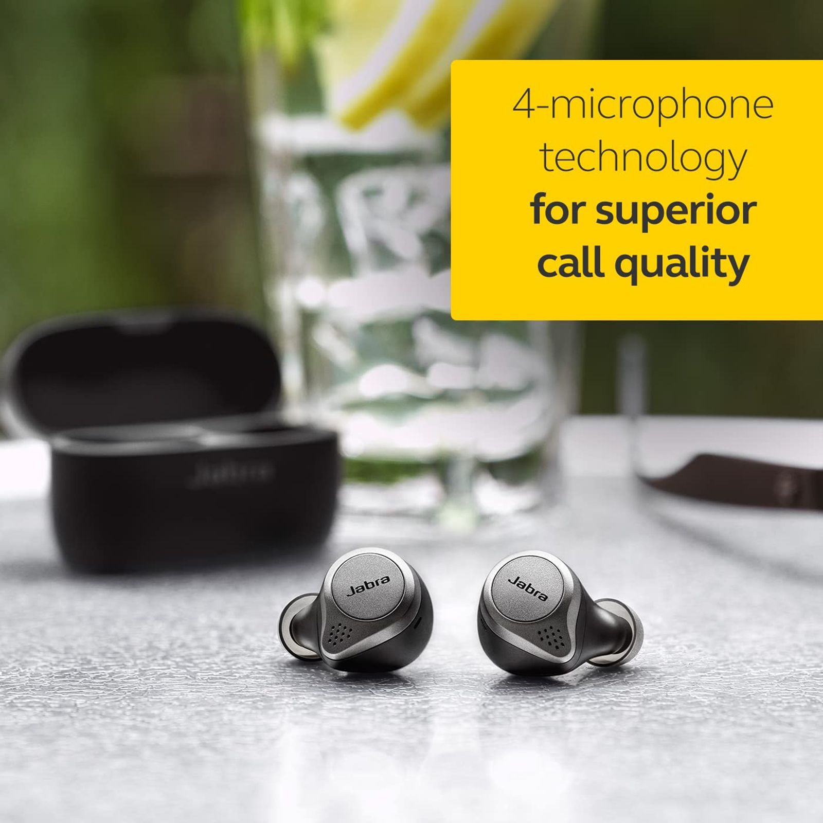 Jabra Elite 75t 100-99090000-40 TWS Earbuds with Active Noise Cancellation (IP55 Water Resistant, 24 Hours Playback, Titanium Black) Jabra Elite 75t 100-99090000-40 TWS Earbuds with Active Noise Cancellation (IP55 Water Resistant, 24 Hours Playback, Titanium Black)_6