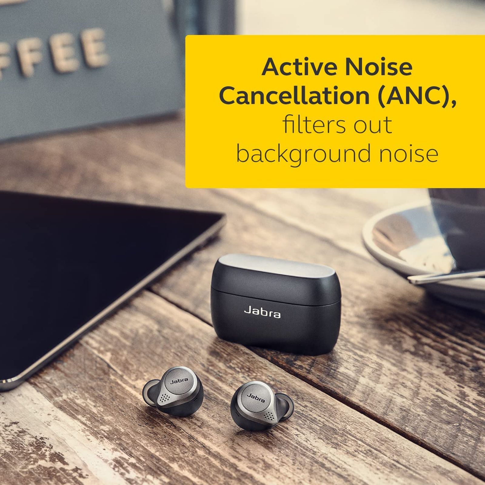 Jabra Elite 75t 100-99090000-40 TWS Earbuds with Active Noise Cancellation (IP55 Water Resistant, 24 Hours Playback, Titanium Black) Jabra Elite 75t 100-99090000-40 TWS Earbuds with Active Noise Cancellation (IP55 Water Resistant, 24 Hours Playback, Titanium Black)_9