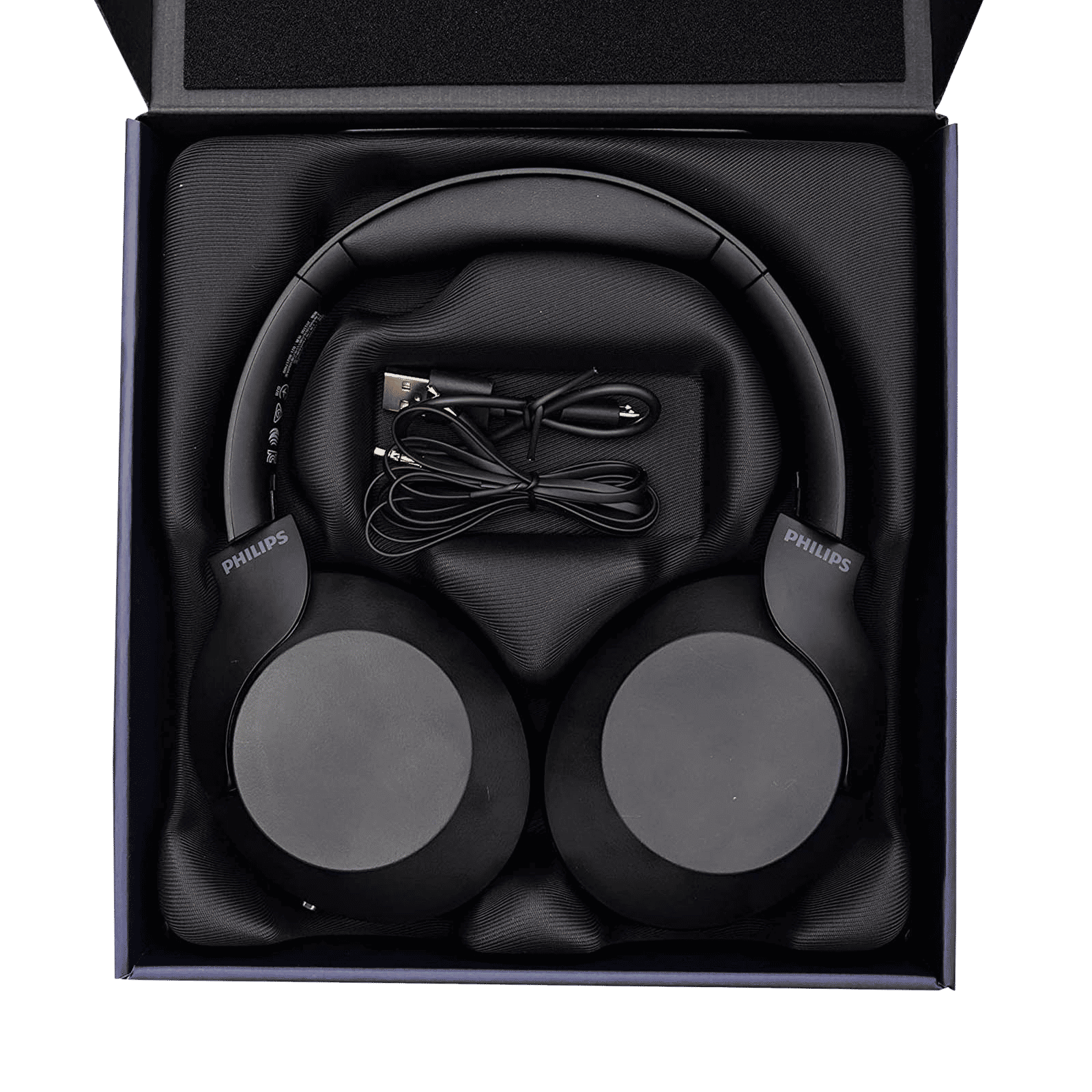 PHILIPS TAPH802 Bluetooth Headphone with Mic (Echo Cancellation, Over Ear, Black)_10