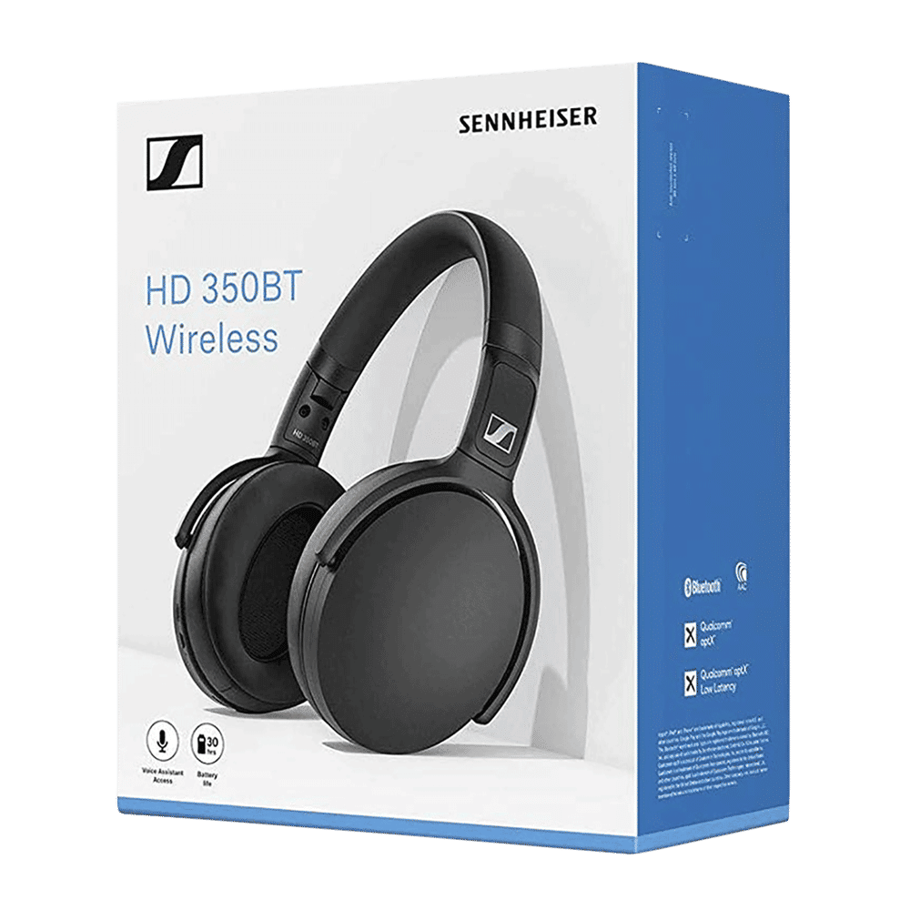 SENNHEISER HD 350BT 508384 Bluetooth Headphone with Mic (Upto 30 Hours Playback, Over Ear, Black)_6