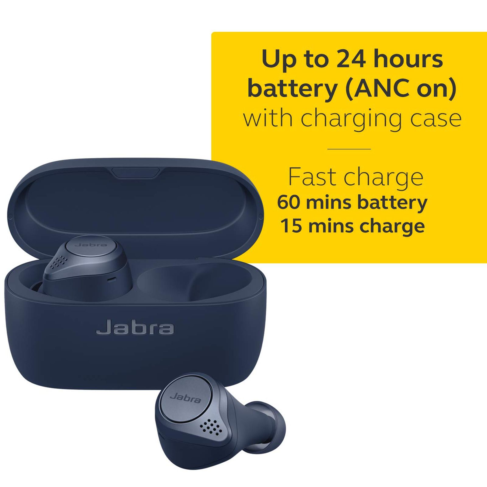 Jabra Elite Active 75t 100-99091000-40 In-Ear Active Noise Cancellation Truly Wireless Earbuds with Mic (Bluetooth 5.0, Voice Assistant Supported, Navy) Jabra Elite Active 75t 100-99091000-40 In-Ear Active Noise Cancellation Truly Wireless Earbuds with Mic (Bluetooth 5.0, Voice Assistant Supported, Navy)_9