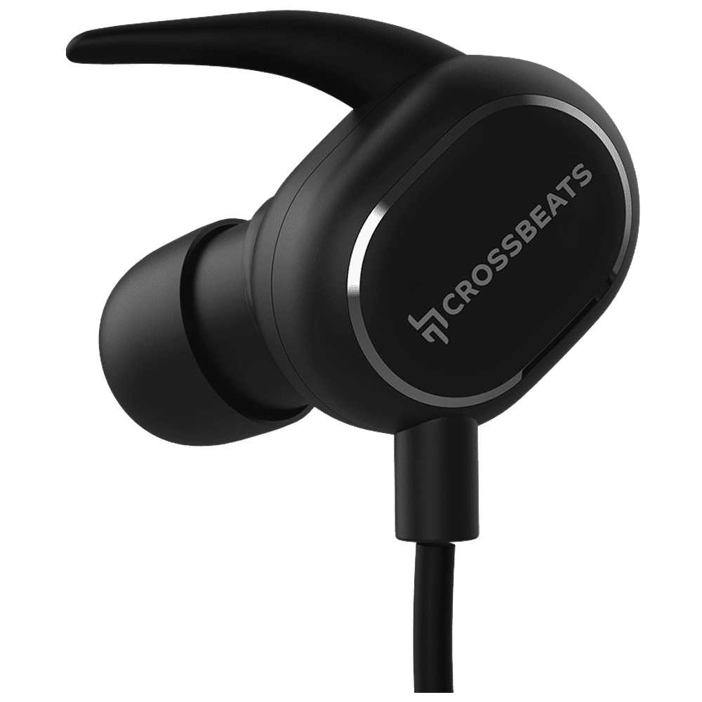 CROSSBEATS Pulse CB-PULSE Neckband with Passive Noise Cancelling (IPX5 Sweatproof, Upto 8 Hours Playback, Black) CROSSBEATS Pulse CB-PULSE Neckband with Passive Noise Cancelling (IPX5 Sweatproof, Upto 8 Hours Playback, Black)_2