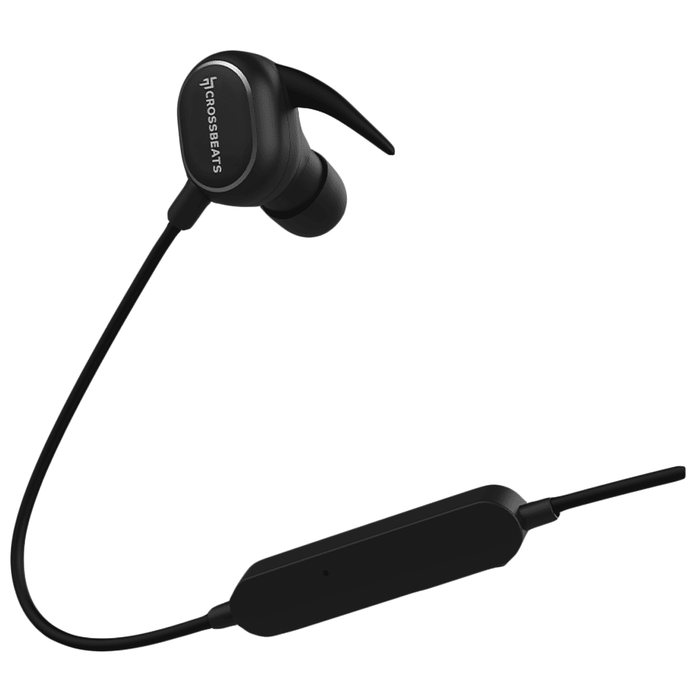 CROSSBEATS Pulse CB-PULSE Neckband with Passive Noise Cancelling (IPX5 Sweatproof, Upto 8 Hours Playback, Black) CROSSBEATS Pulse CB-PULSE Neckband with Passive Noise Cancelling (IPX5 Sweatproof, Upto 8 Hours Playback, Black)_3
