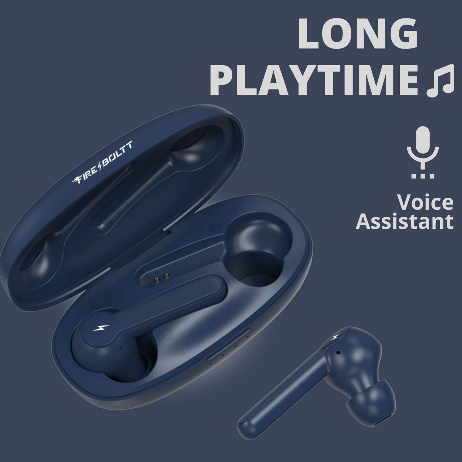 FIRE-BOLTT BE1201 BE1200 In-Ear Noise Isolation Truly Wireless Earbuds with Mic (Bluetooth 5.0, Voice Assistant Supported, Blue) FIRE-BOLTT BE1201 BE1200 In-Ear Noise Isolation Truly Wireless Earbuds with Mic (Bluetooth 5.0, Voice Assistant Supported, Blue)_9