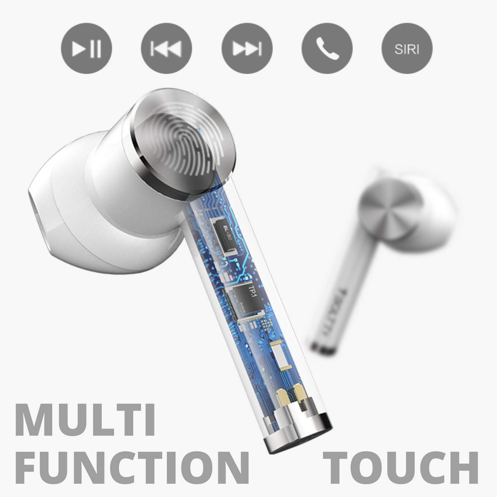 FIRE-BOLTT BE1300 In-Ear Noise Isolation Truly Wireless Earbuds with Mic (Bluetooth 5.0, Automatic Pairing, White) FIRE-BOLTT BE1300 In-Ear Noise Isolation Truly Wireless Earbuds with Mic (Bluetooth 5.0, Automatic Pairing, White)_5