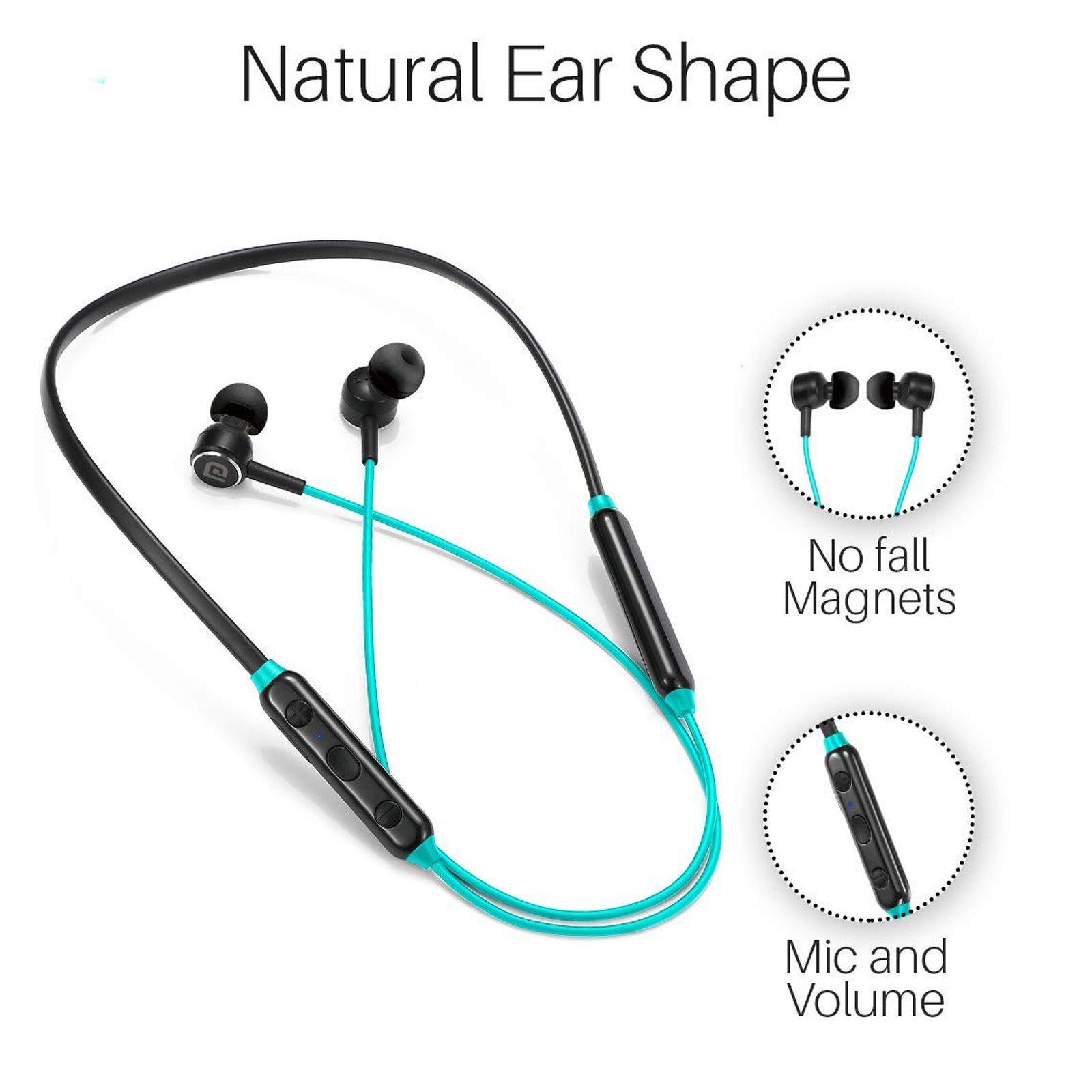 PORTRONICS Harmonics One In-Ear Wireless Earphone with Mic (Bluetooth 5.0, Voice Assistant Supported, POR 1119, Green)_7