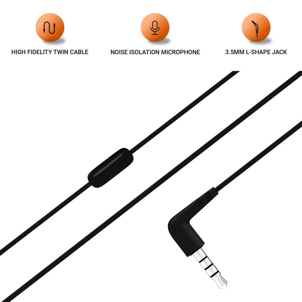 JBL T50HIBLKIN Wired Earphone with Mic (In Ear, Black)_8