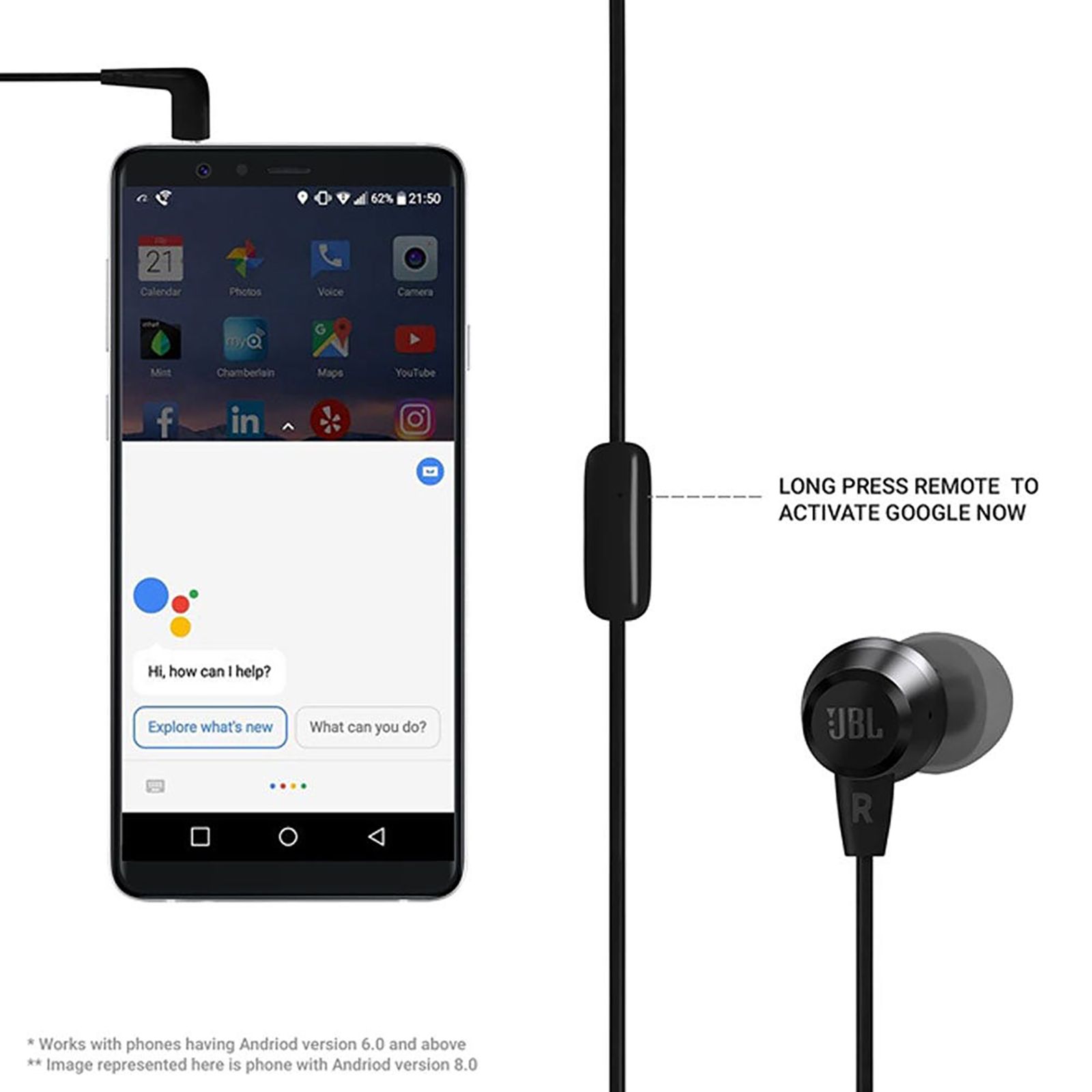 JBL T50HIBLKIN Wired Earphone with Mic (In Ear, Black)_9