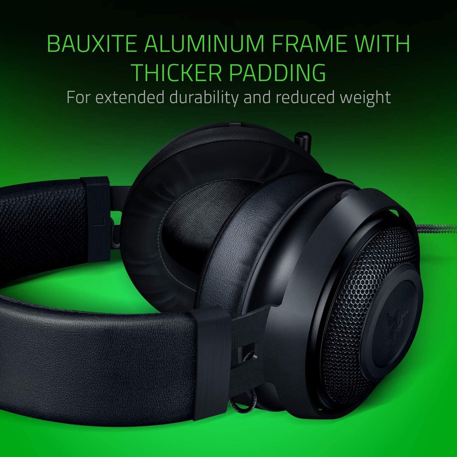 RAZER Kraken RZ04-02830100-R3M1 Wired Gaming Headset (Clear & Powerful Sound, Over Ear, Black) RAZER Kraken RZ04-02830100-R3M1 Wired Gaming Headset (Clear & Powerful Sound, Over Ear, Black)_5