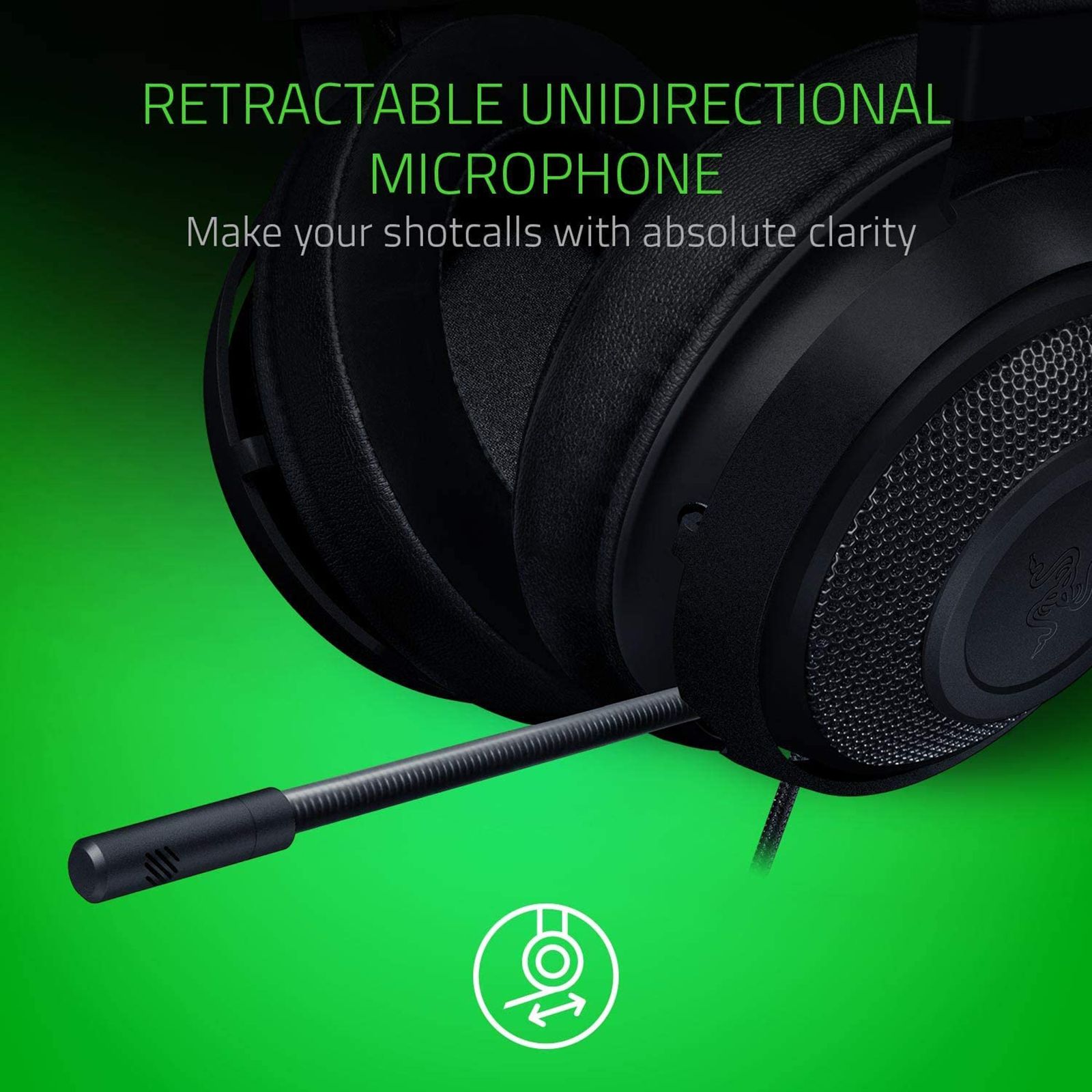 RAZER Kraken RZ04-02830100-R3M1 Wired Gaming Headset (Clear & Powerful Sound, Over Ear, Black) RAZER Kraken RZ04-02830100-R3M1 Wired Gaming Headset (Clear & Powerful Sound, Over Ear, Black)_7