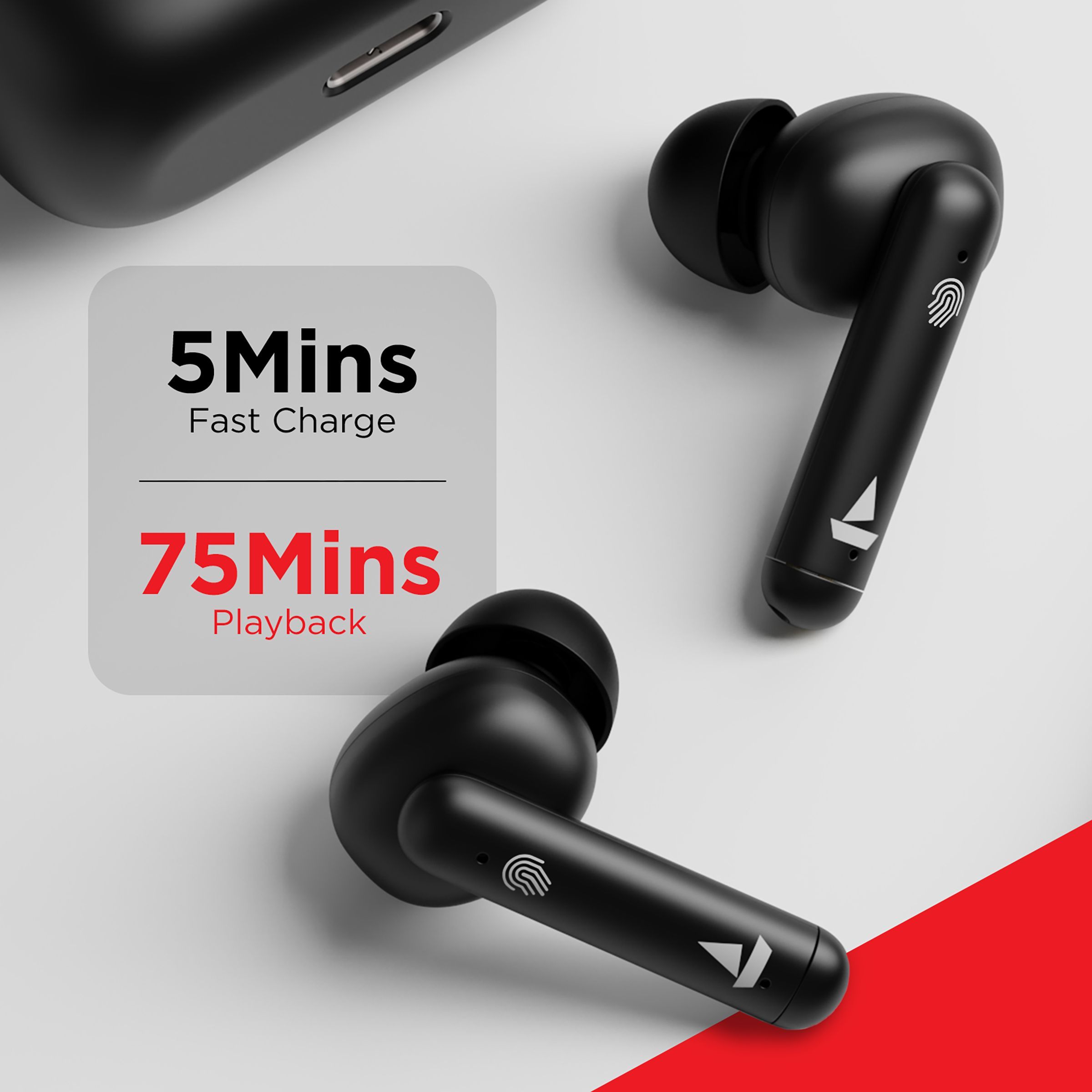 boAt Airdopes 148 TWS Earbuds with Environmental Noise Cancellation (IPX4 Sweat & Water Resistant, 42 Hours Playtime, Black)_8