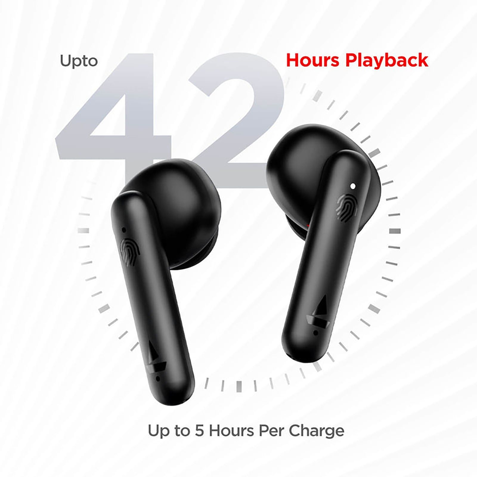 boAt Airdopes 148 TWS Earbuds with Environmental Noise Cancellation (IPX4 Sweat & Water Resistant, 42 Hours Playtime, Black)_9