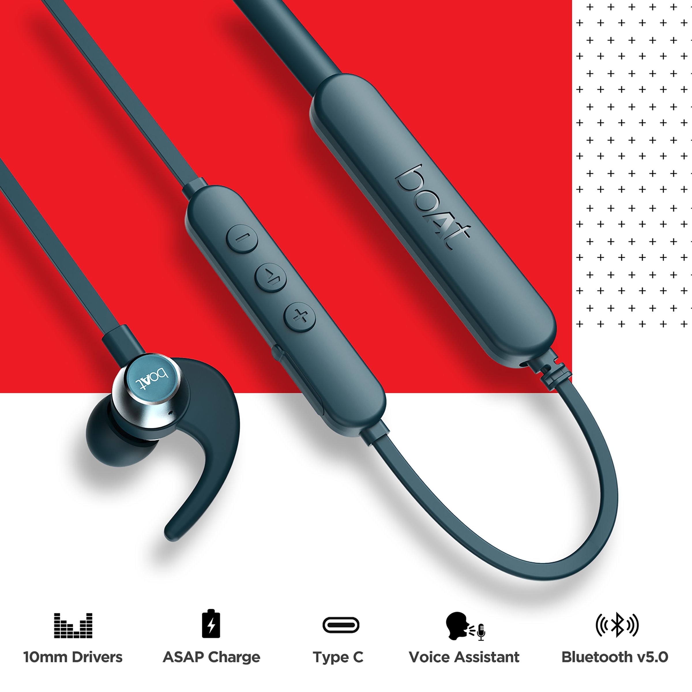 boAt Rockerz 258 Pro+ Neckband (IPX7 Water Resistant, Upto 40 Hours Playback, Teal) boAt Rockerz 258 Pro+ Neckband (IPX7 Water Resistant, Upto 40 Hours Playback, Teal)_9