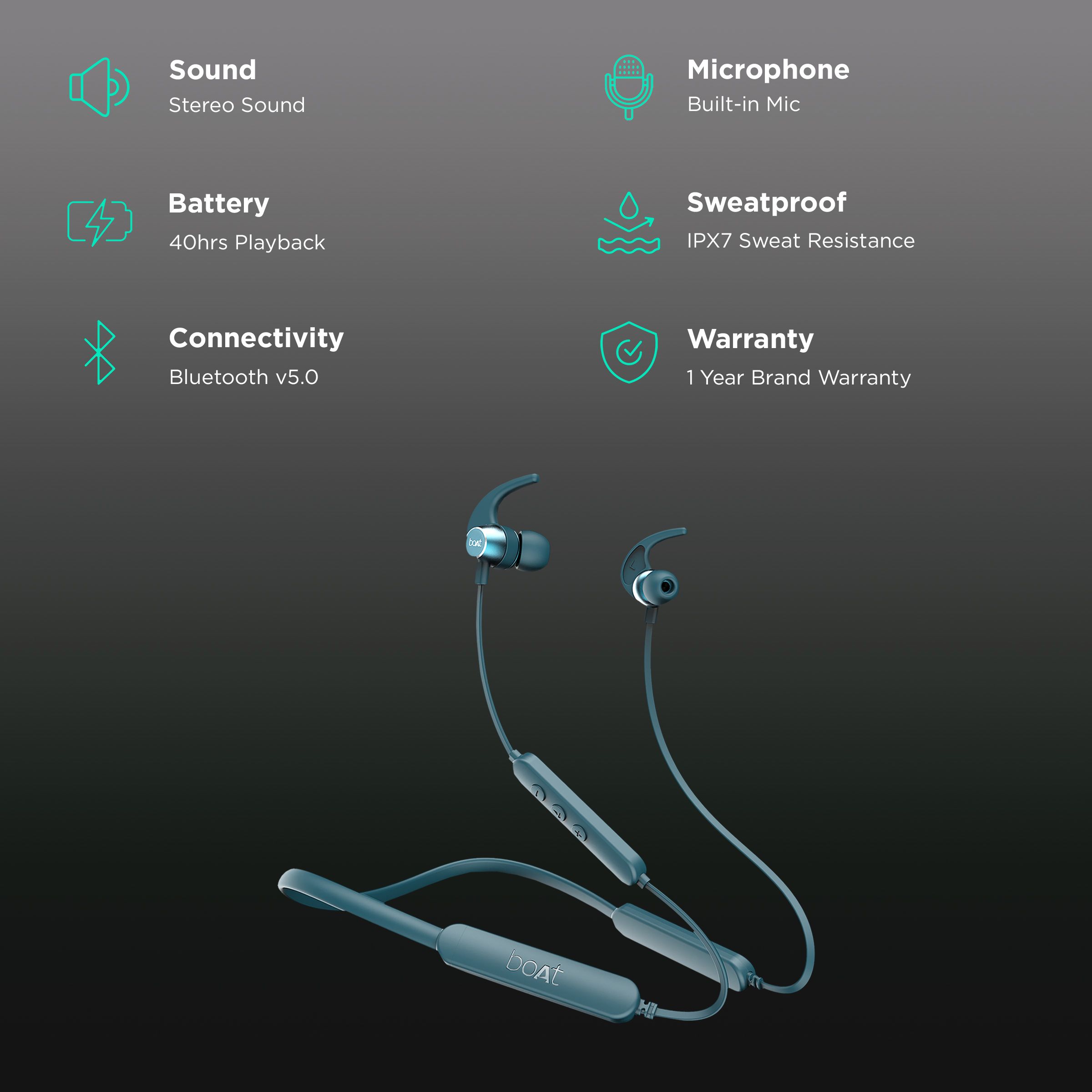 boAt Rockerz 258 Pro+ Neckband (IPX7 Water Resistant, Upto 40 Hours Playback, Teal) boAt Rockerz 258 Pro+ Neckband (IPX7 Water Resistant, Upto 40 Hours Playback, Teal)_2