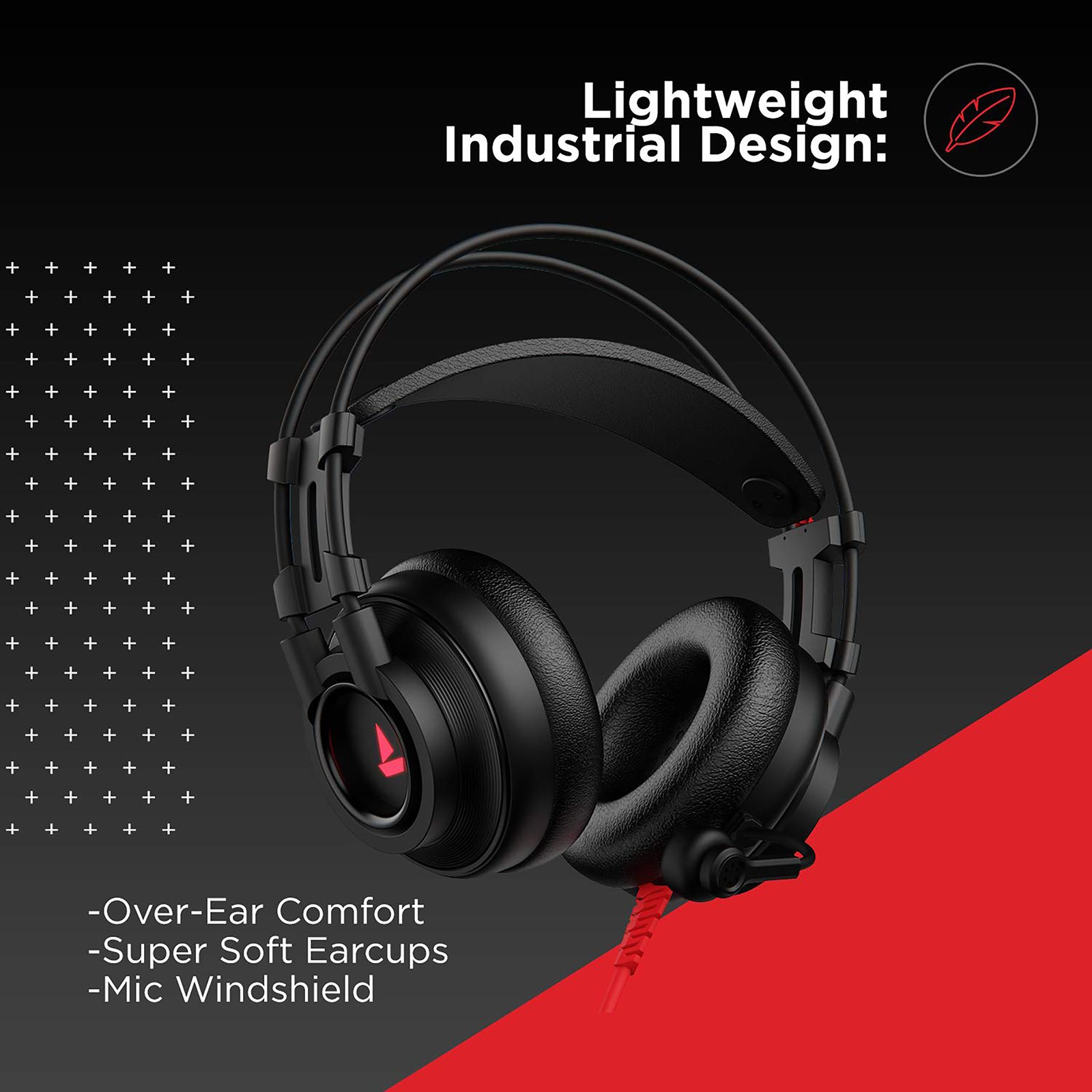 boAt Immortal 200 Wired Gaming Headset with Environmental Noise Cancellation (7.1 Channel, Over Ear, Active Black) boAt Immortal 200 Wired Gaming Headset with Environmental Noise Cancellation (7.1 Channel, Over Ear, Active Black)_5