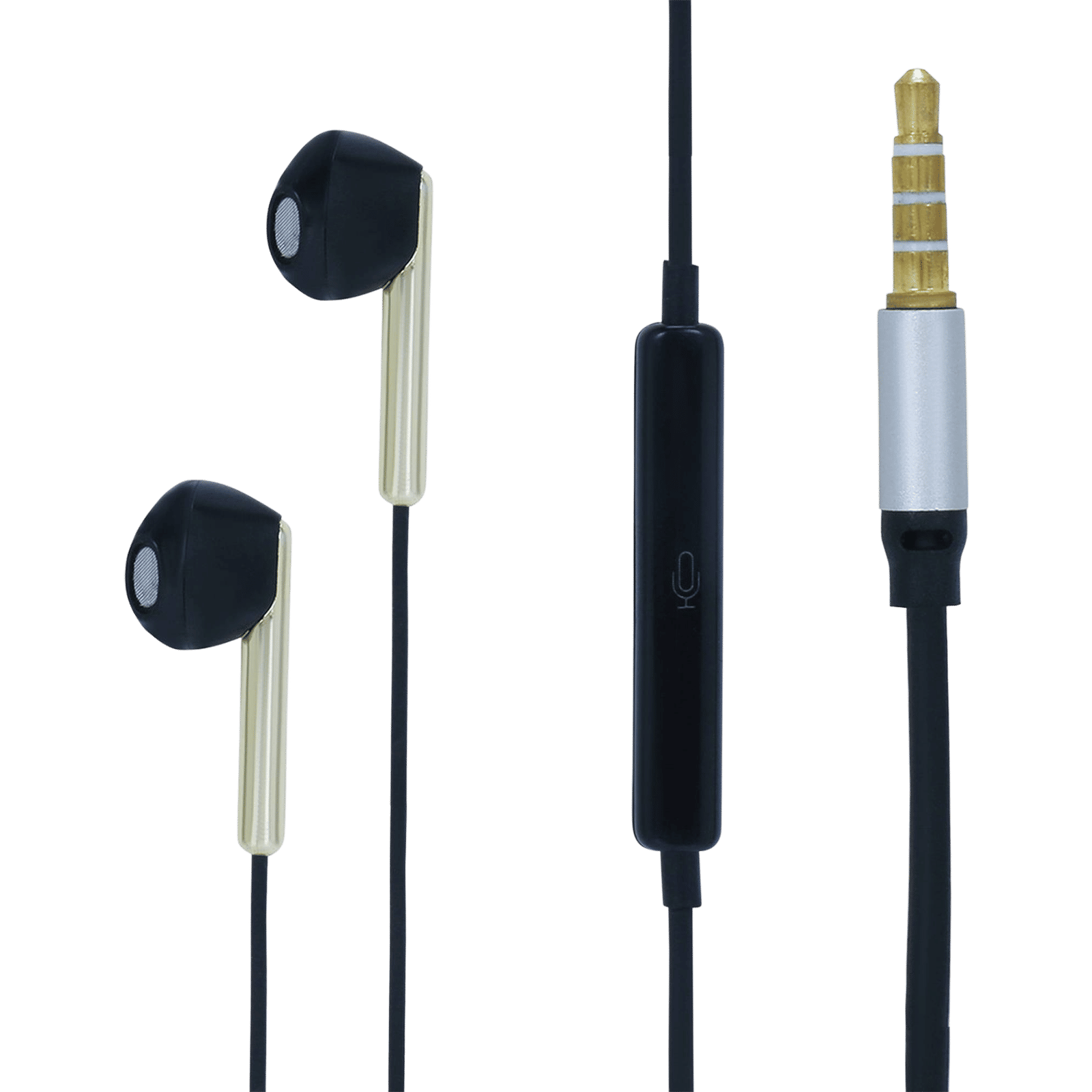 Croma Wired Earphone with Mic (In Ear, Black) Croma Wired Earphone with Mic (In Ear, Black)_13