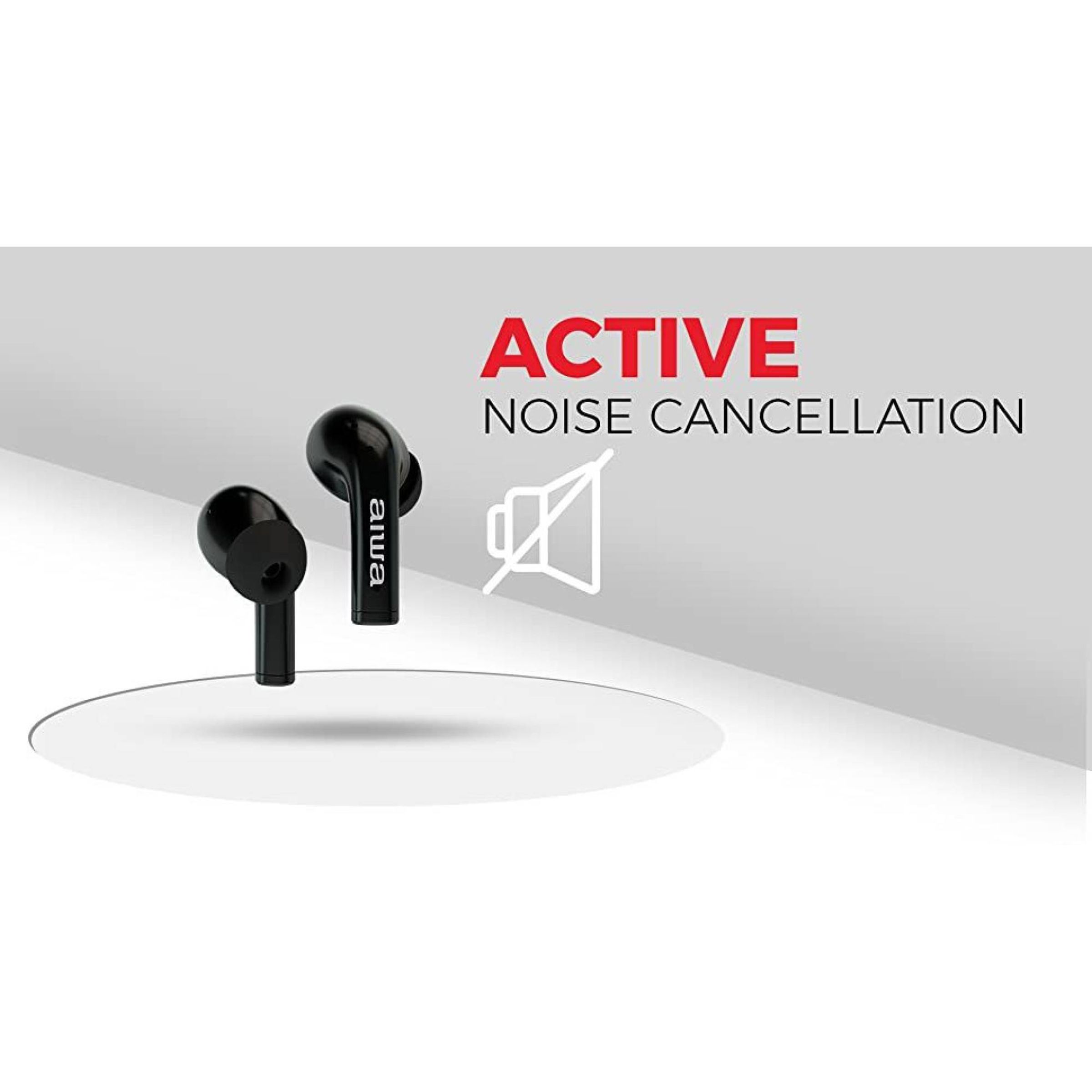 aiwa AT-X80FANC TWS Earbuds with Active Noise Cancellation (Water Resistant, Powerful Bass Balance, Black)_6