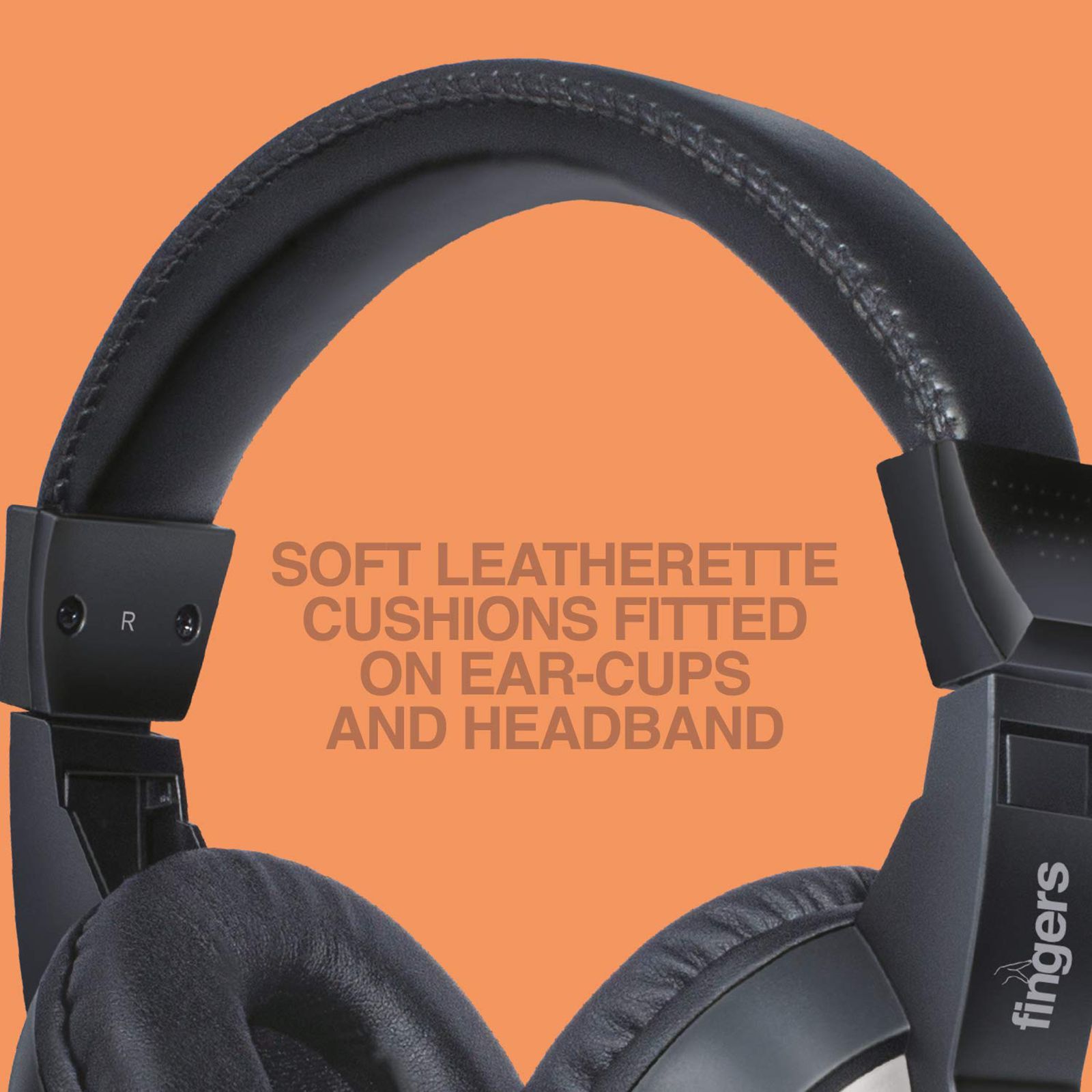 fingers F10 Wired Gaming Headset (Dual Pin, On Ear, Black/Slate Grey)_6