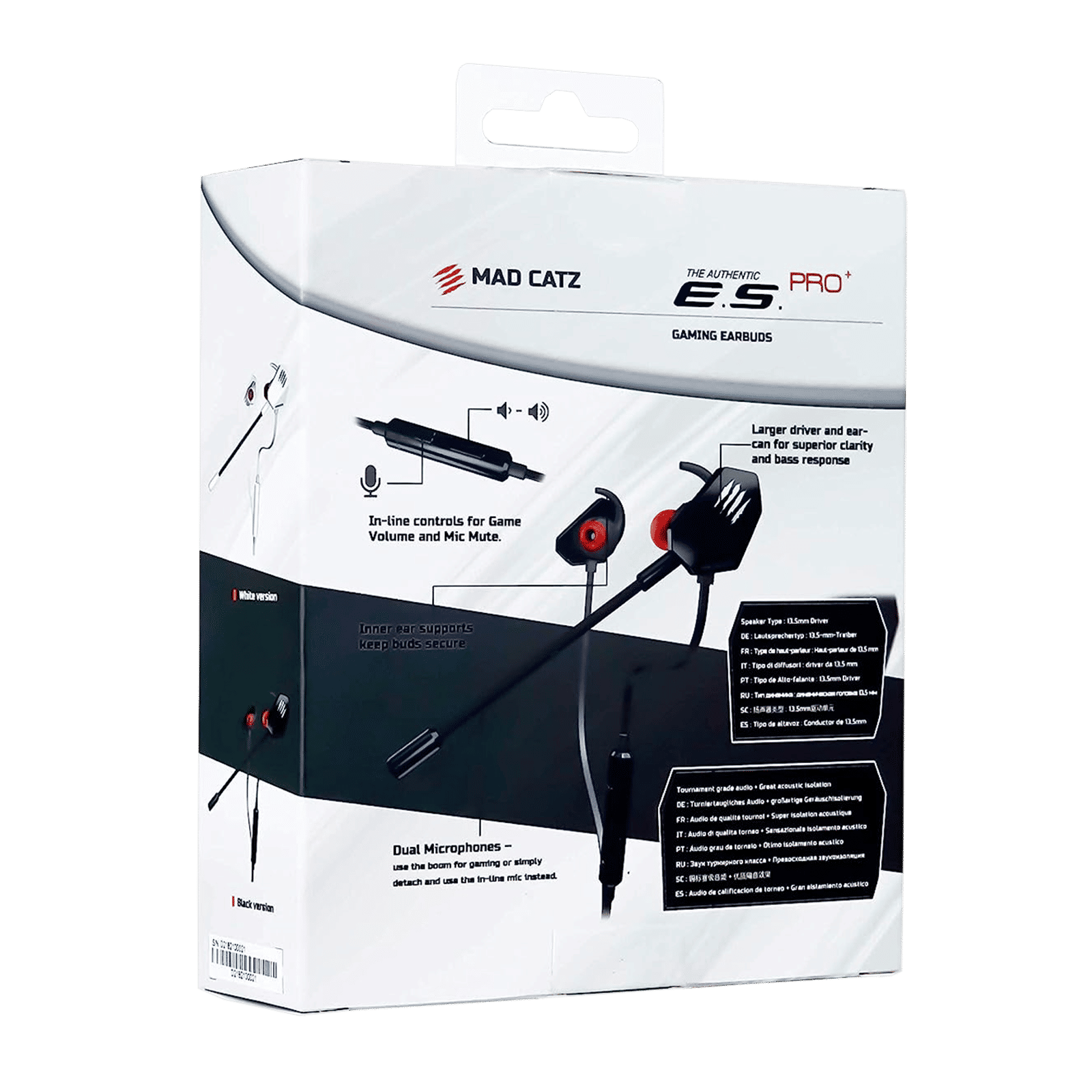 MAD CATZ The Authentic E.S. Pro Plus Earphone with Mic (In-Ear, Black) MAD CATZ The Authentic E.S. Pro Plus Earphone with Mic (In-Ear, Black)_5