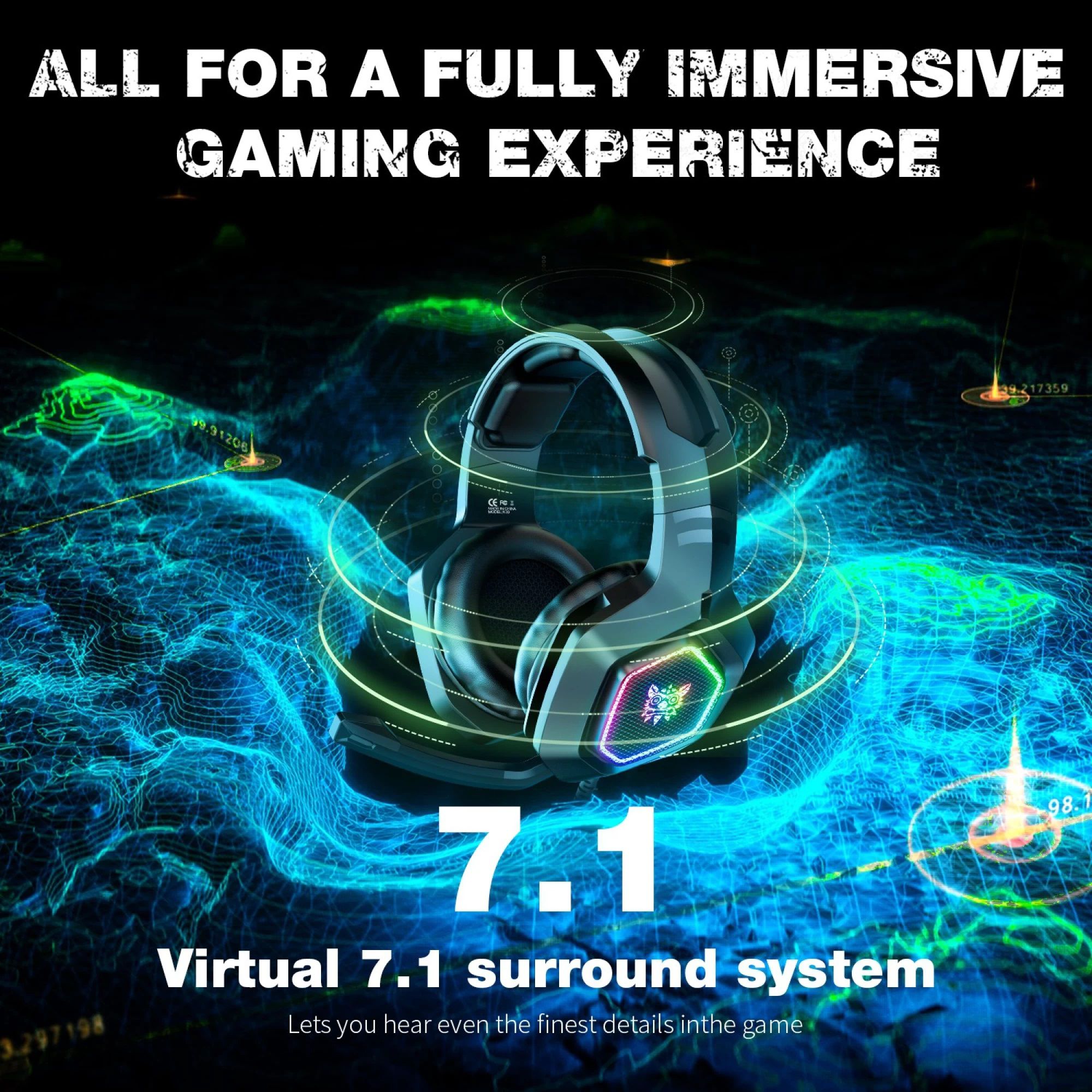 ONIKUMA K10 Over-Ear Wired Gaming Headphone with Mic (Virtual 7.1 Surround Sound, Black) ONIKUMA K10 Over-Ear Wired Gaming Headphone with Mic (Virtual 7.1 Surround Sound, Black)_4