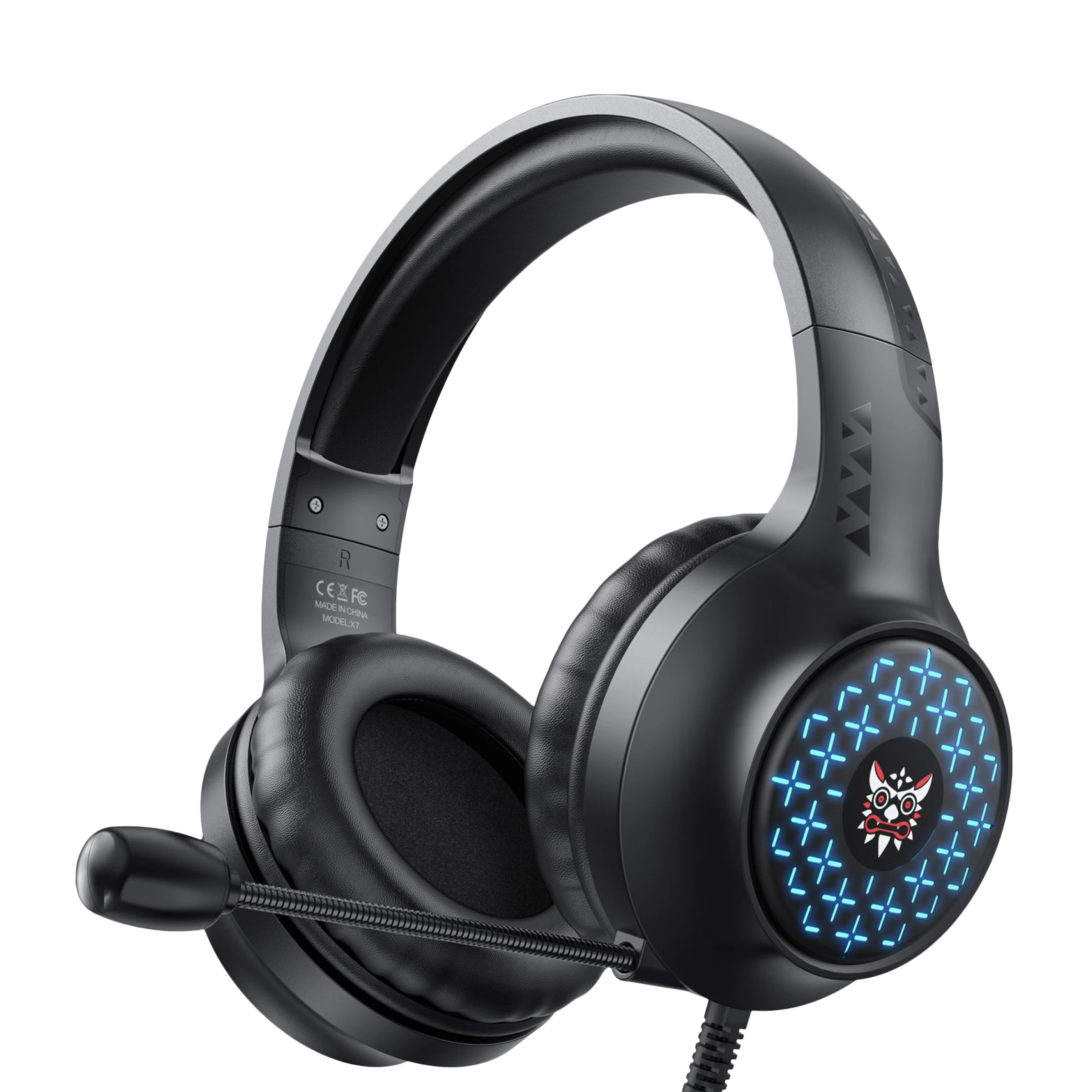 ONIKUMA X7 LED Wired Gaming Headphone with Noise Cancellation (RGB Light, Over Ear, Black) ONIKUMA X7 LED Wired Gaming Headphone with Noise Cancellation (RGB Light, Over Ear, Black)_1
