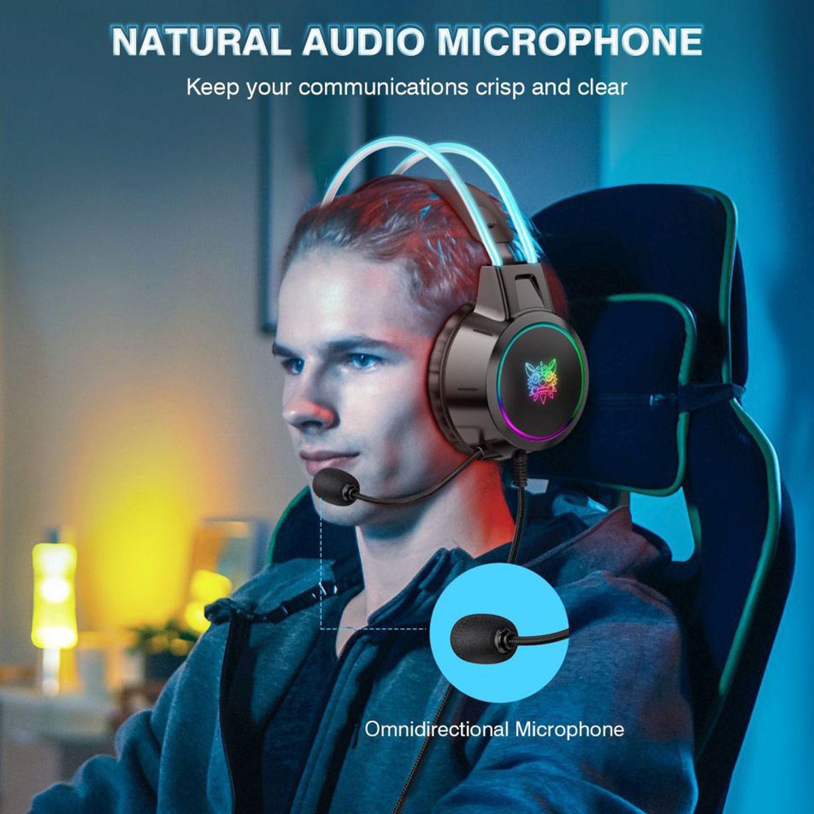 ONIKUMA X15 Pro Wired Gaming Headphone (Enhanced Bass, Over-Ear, Black)_4