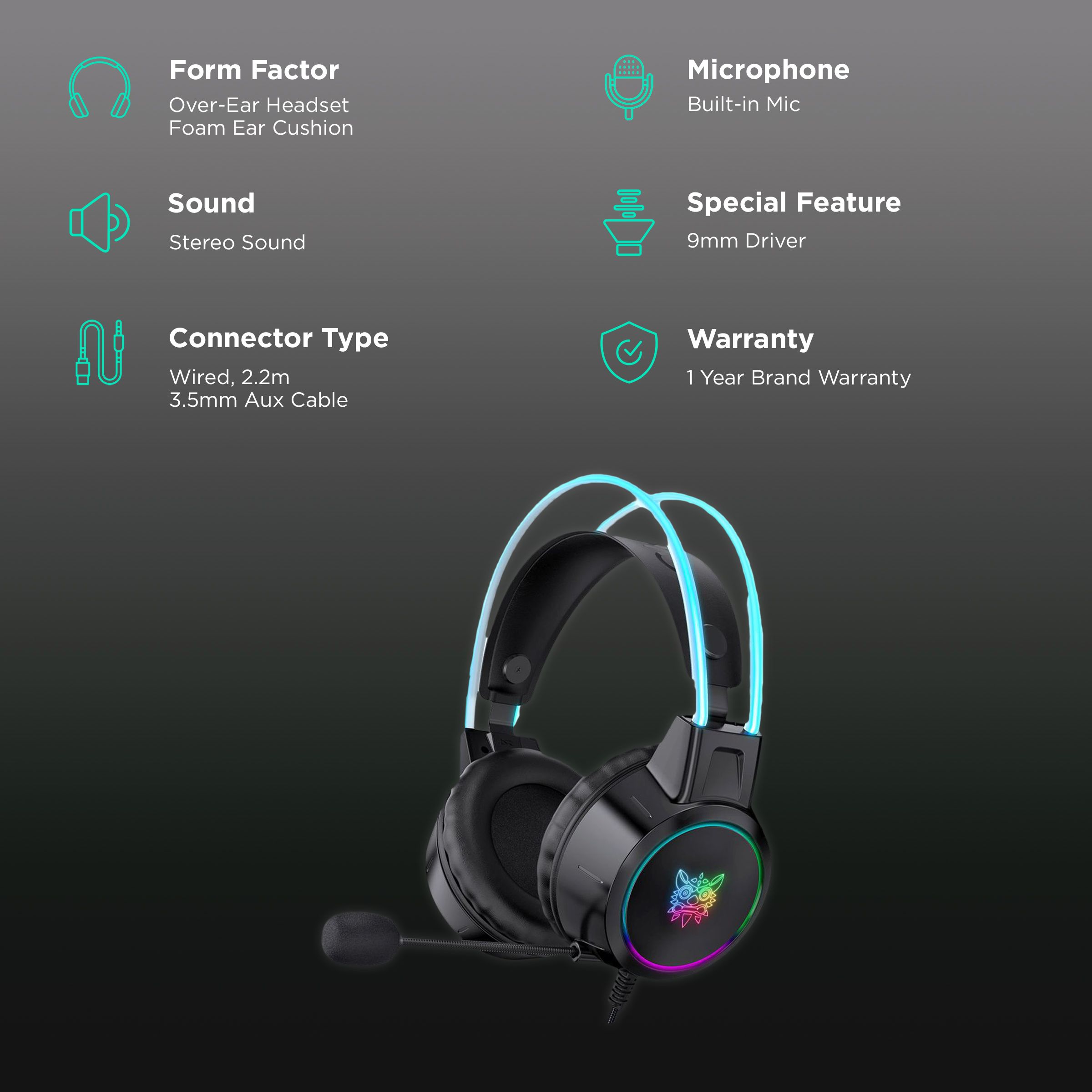 ONIKUMA X15 Pro Wired Gaming Headphone (Enhanced Bass, Over-Ear, Black)_2