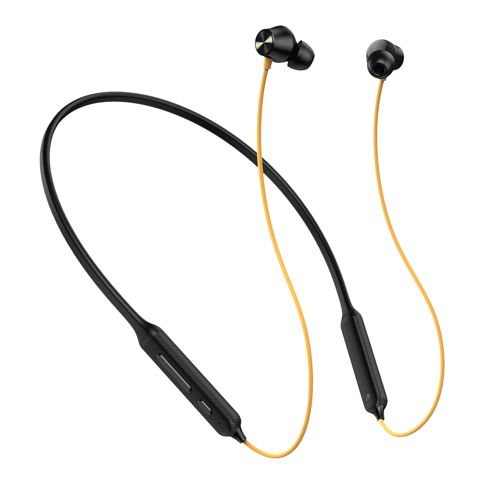 DIZO Wireless Power i Neckband with Environmental Noise Cancellation (IPX4 Water Resistant, Low Latency Game Mode, Yellow & Black) DIZO Wireless Power i Neckband with Environmental Noise Cancellation (IPX4 Water Resistant, Low Latency Game Mode, Yellow & Black)_1