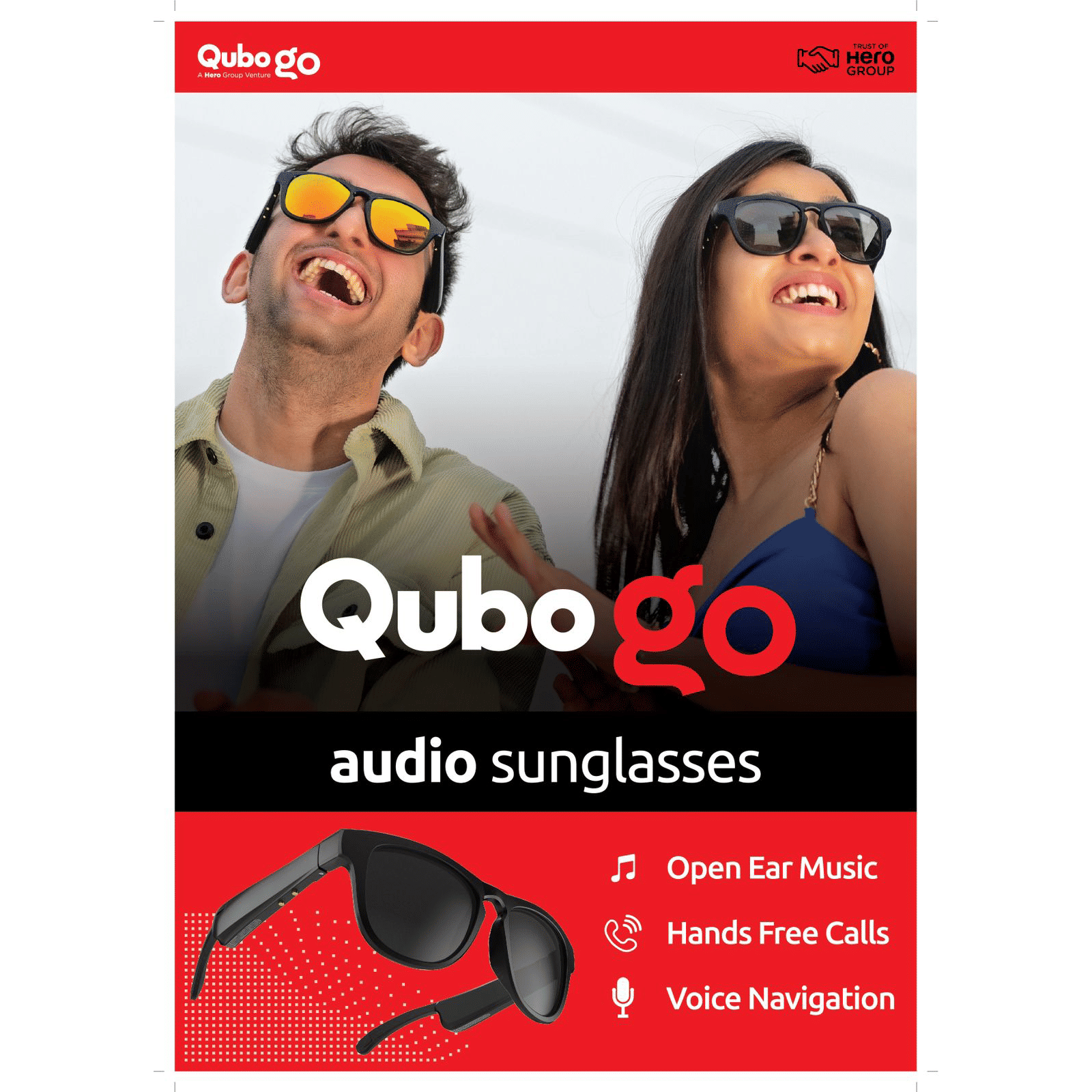 Qubo Go WF-HHF01GRBL1 Audio Sunglass (6 Hours Playback, Black) Qubo Go WF-HHF01GRBL1 Audio Sunglass (6 Hours Playback, Black)_8