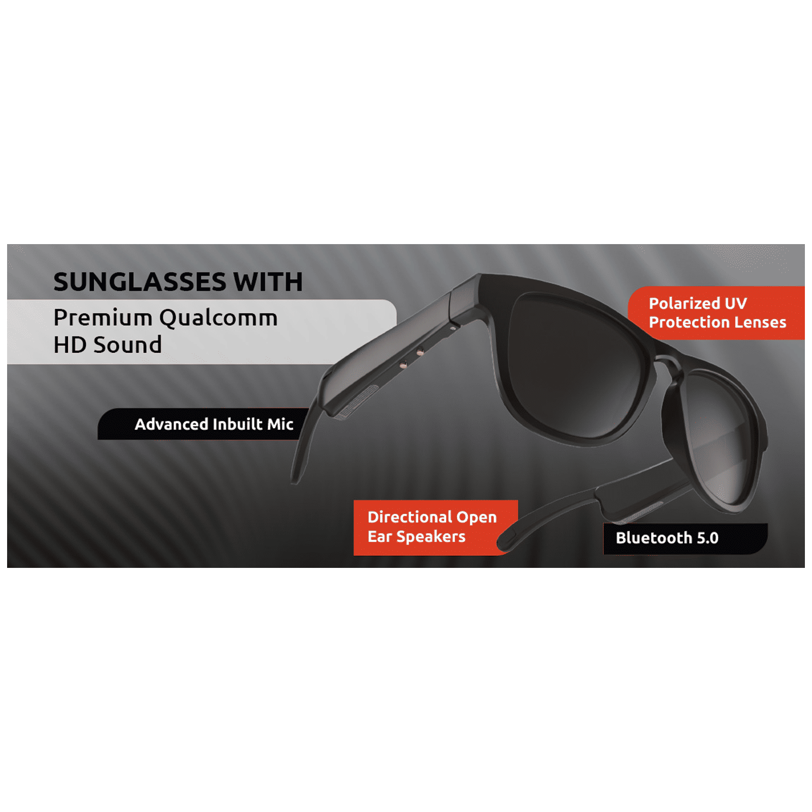 Qubo Go WF-HHF01GRBL1 Audio Sunglass (6 Hours Playback, Black) Qubo Go WF-HHF01GRBL1 Audio Sunglass (6 Hours Playback, Black)_9