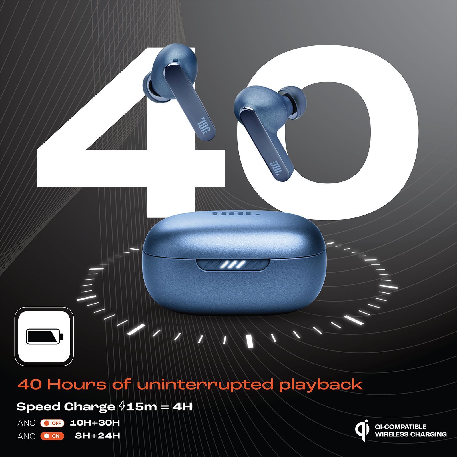 JBL Live Pro 2 TWS Earbuds with Active Noise Cancellation (IPX5 Water Resistant, 40 Hours Playback, Blue)_13