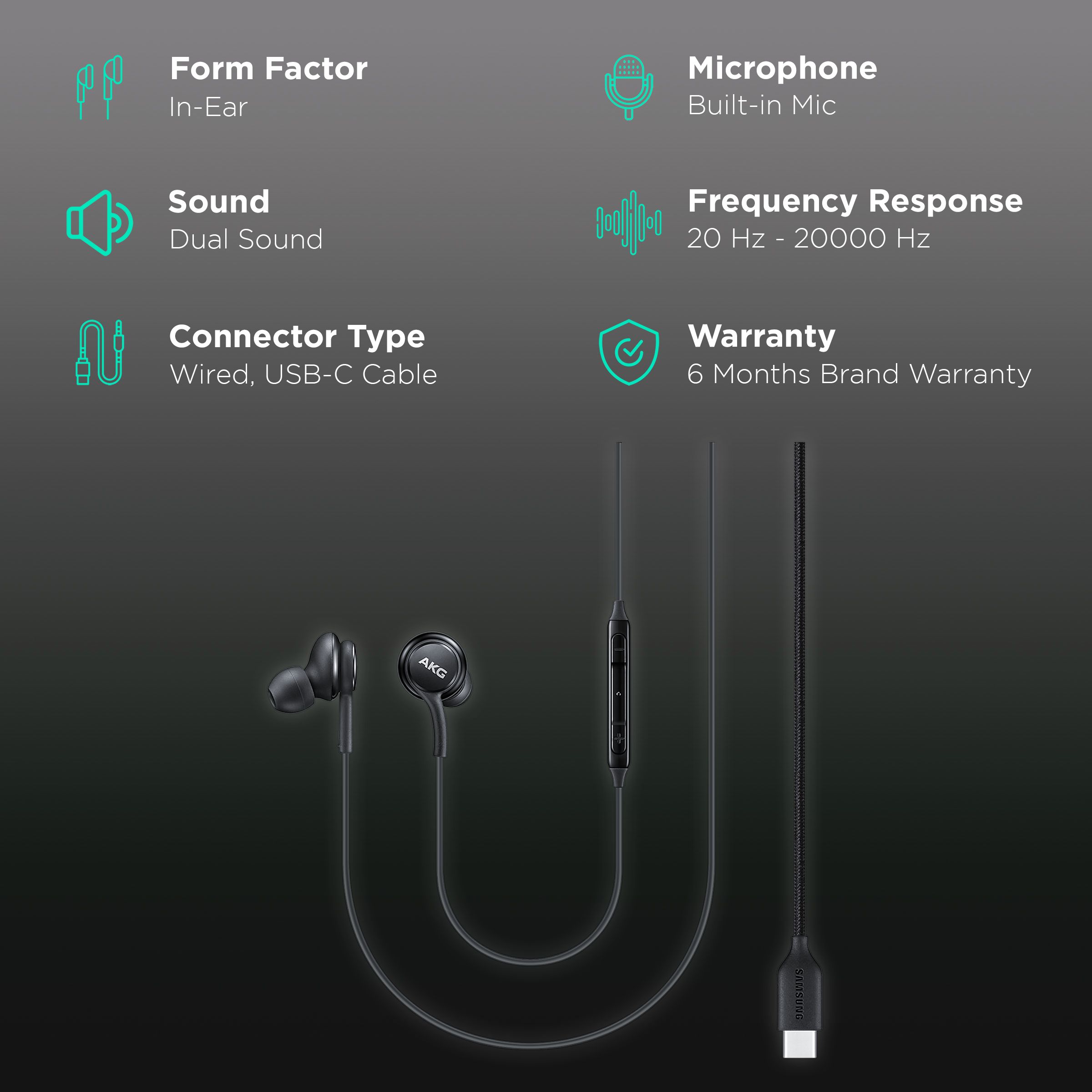 SAMSUNG EO-IC100BBEGIN Wired Earphone with Mic (In Ear, Black) SAMSUNG EO-IC100BBEGIN Wired Earphone with Mic (In Ear, Black)_2