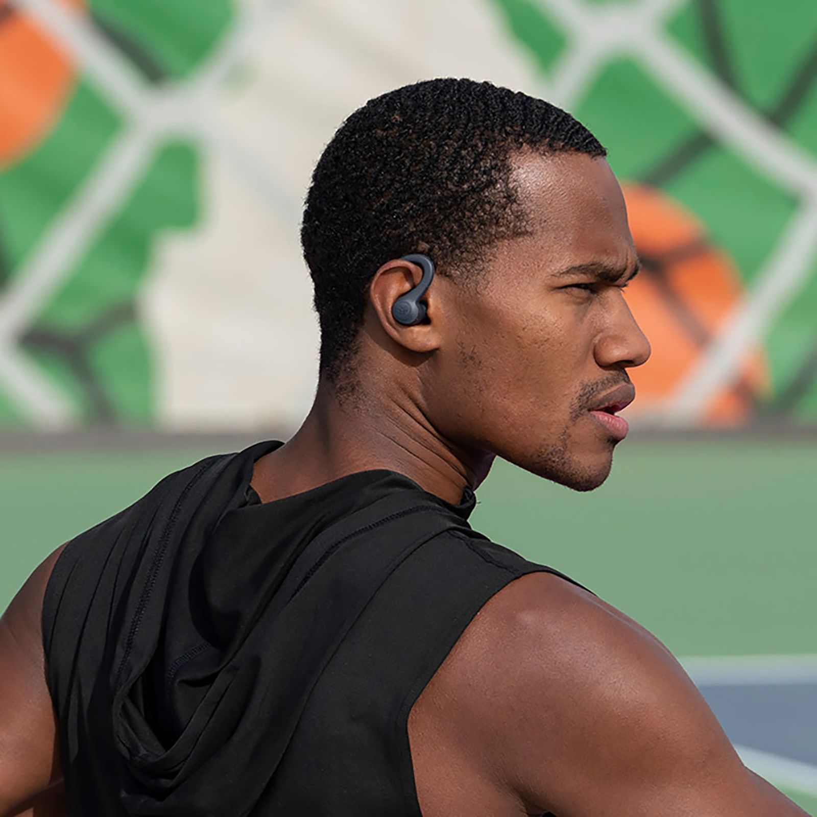 JLAB Go Air Sport IEUEBGAIRSPRTRBLK1 TWS Earbuds (IP55 Water & Sweat Resistant, 32 Hours Playback, Graphite)_13